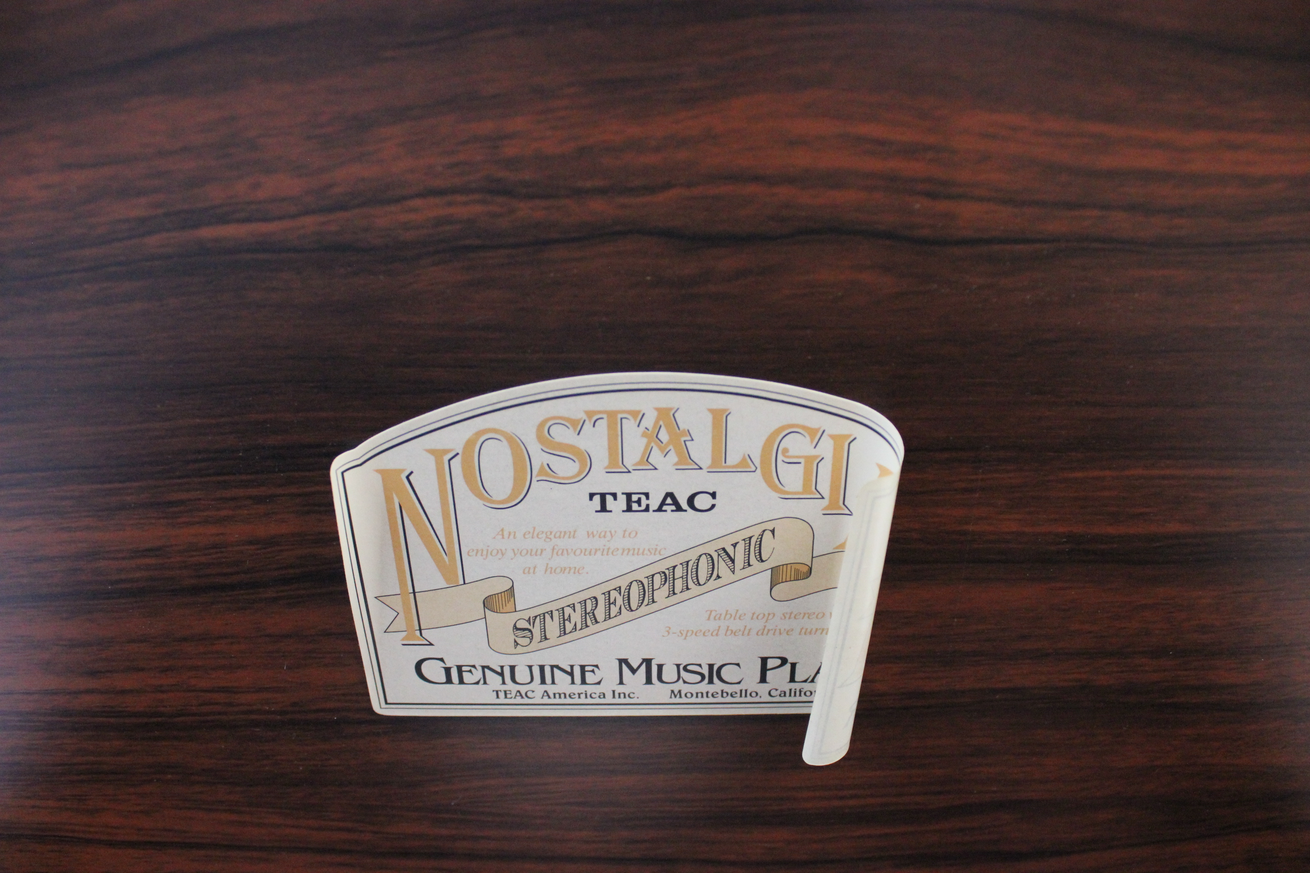 TEAC GF-330 Nostalgia Stereophonic Audio System