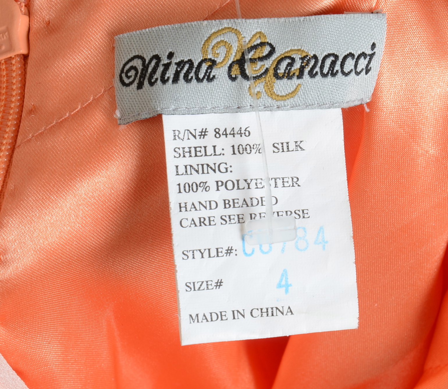 Nina Canacci - 2237 Bejeweled V-neck Trumpet Dress main image 1