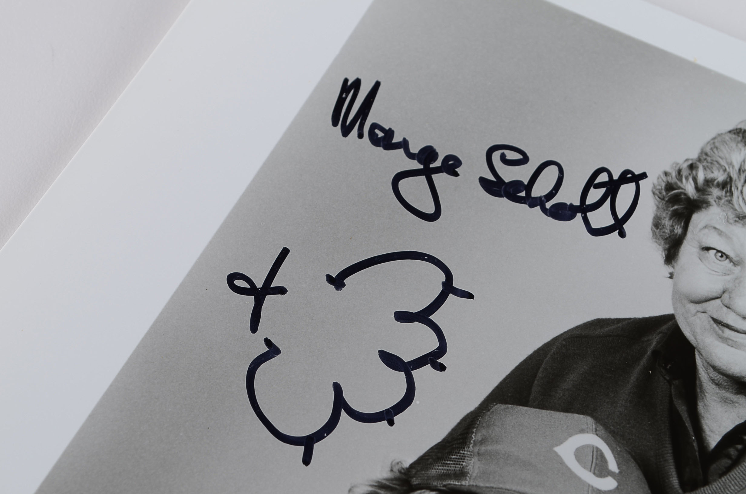 Former Reds Owner Marge Schott Signed Baseball Photo