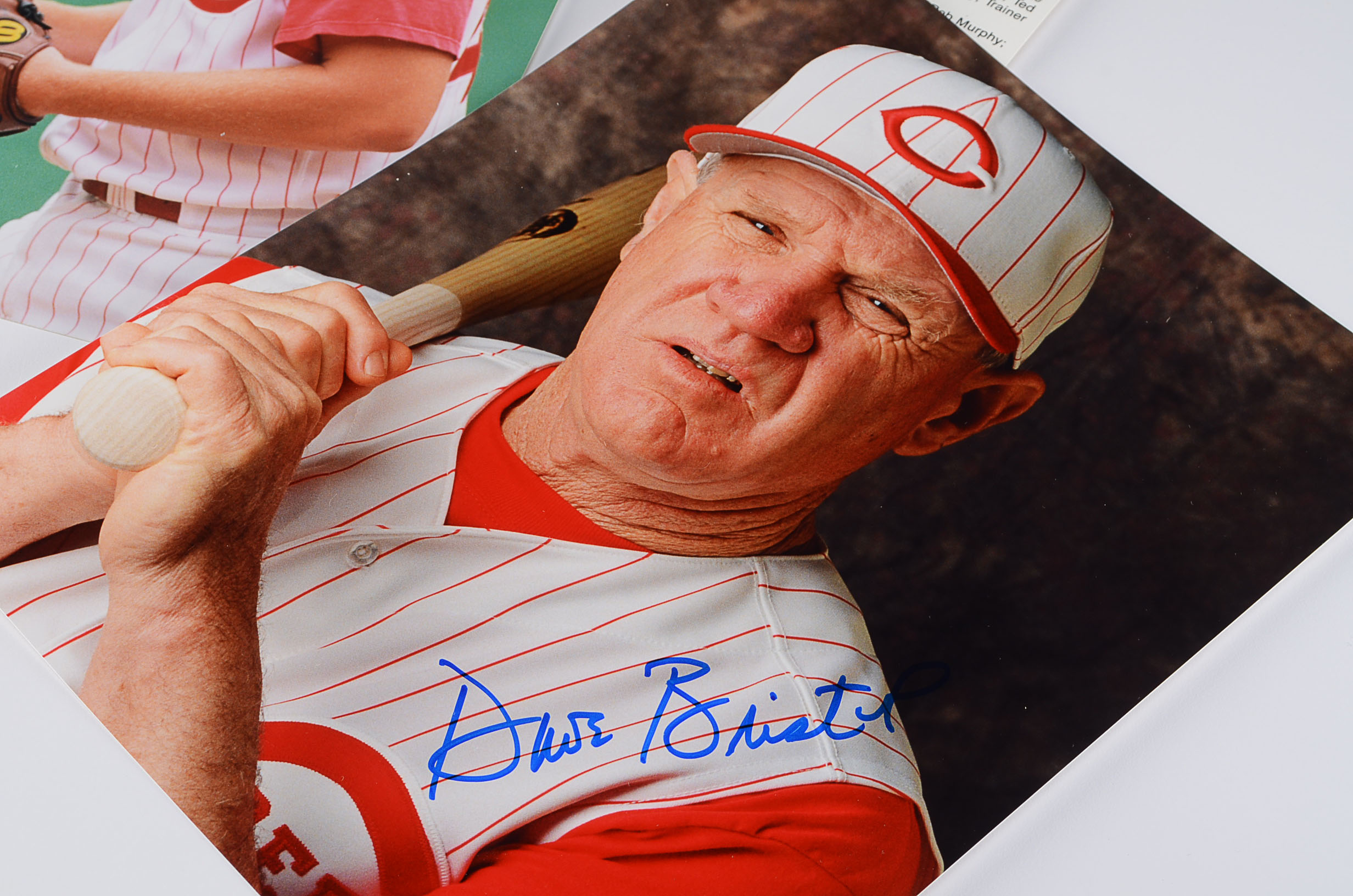 (6)  Cincinnati Reds Autographed Baseball Photos