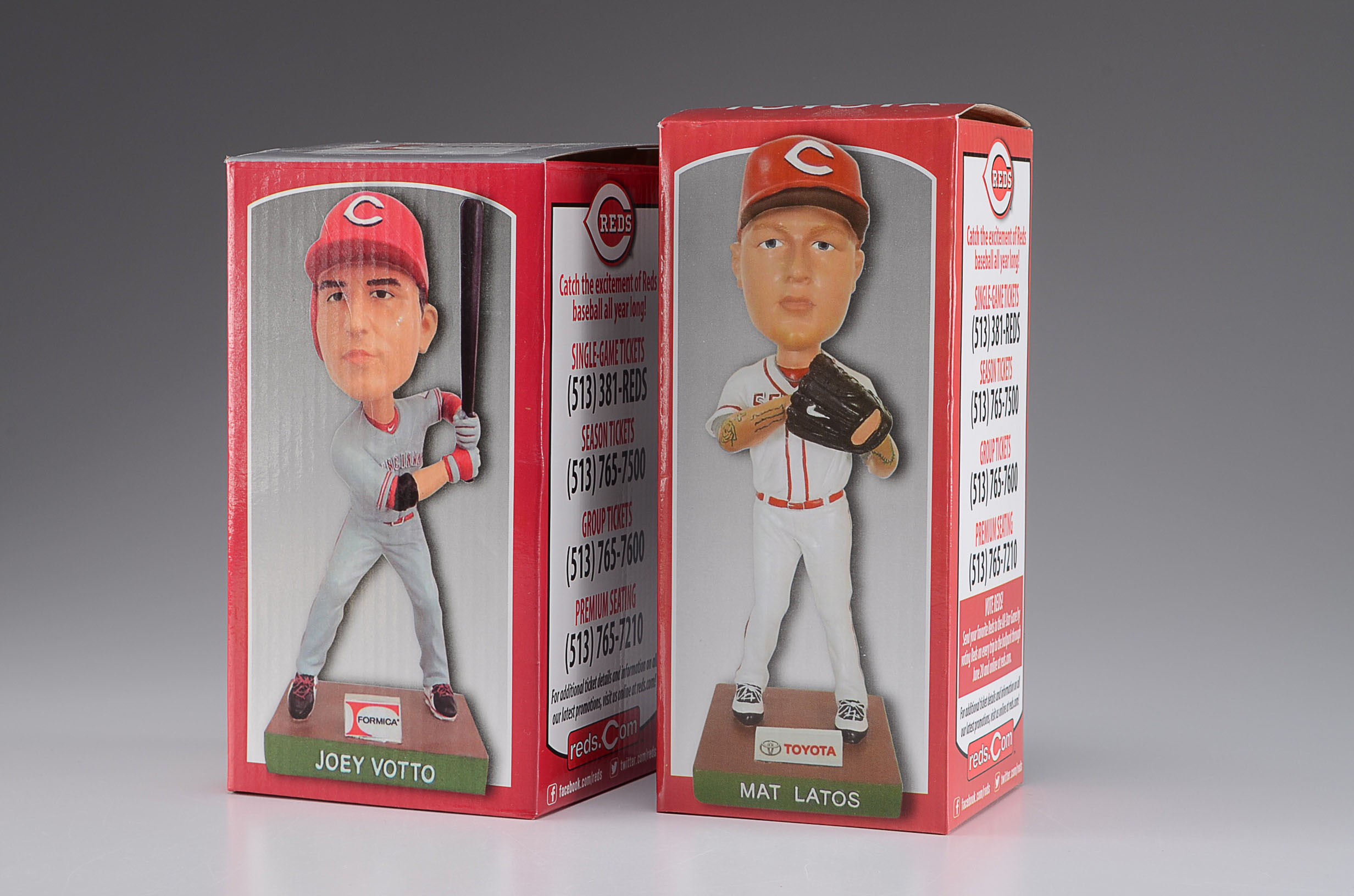 Joey Votto, Mat Latos Reds Bobbleheads Plus George Foster Baseball