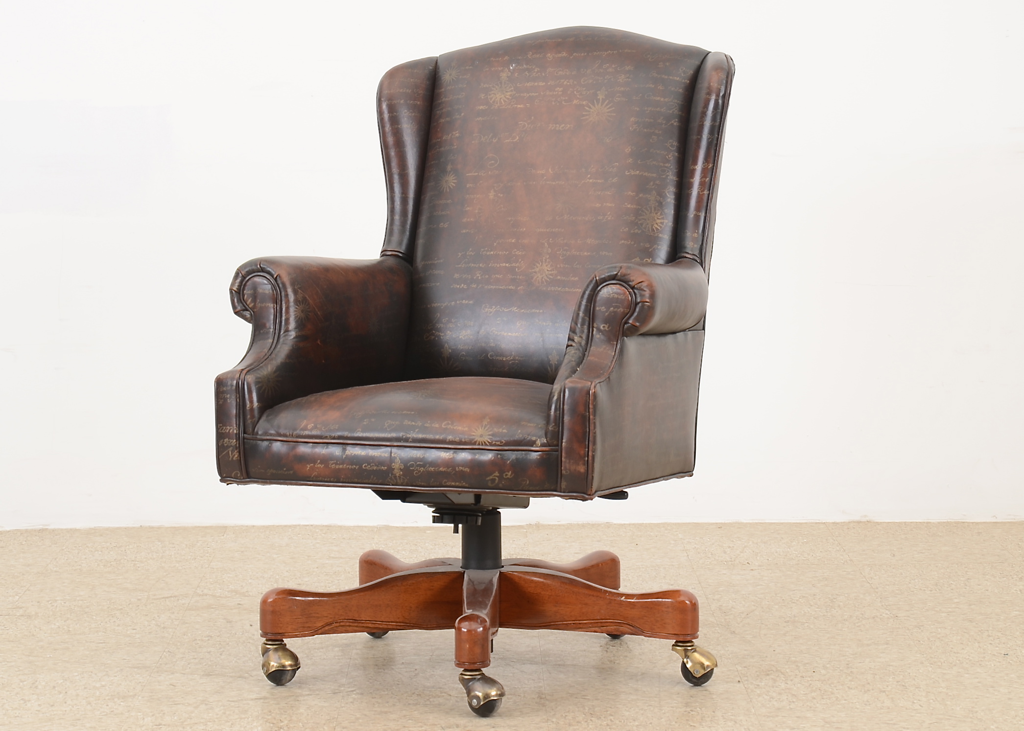 Councill Furniture Leather Office Wing Backed Chair