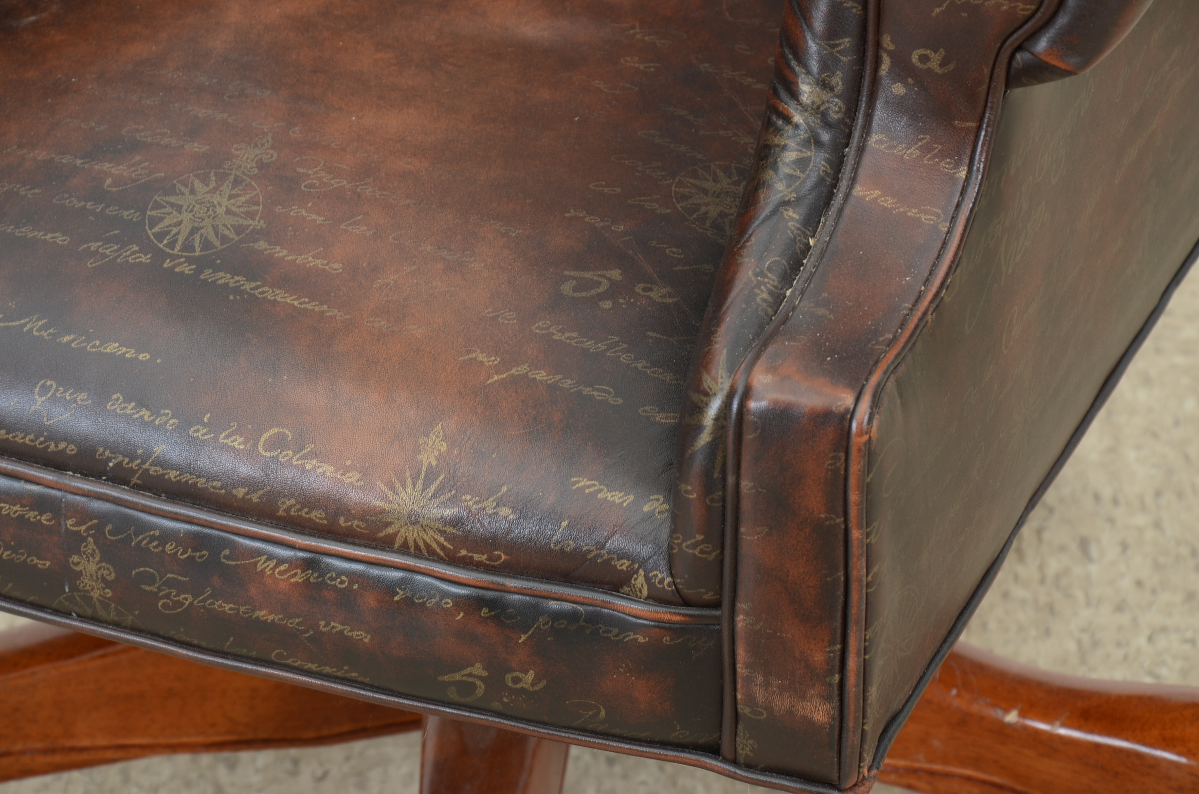 Councill Furniture Leather Office Wing Backed Chair
