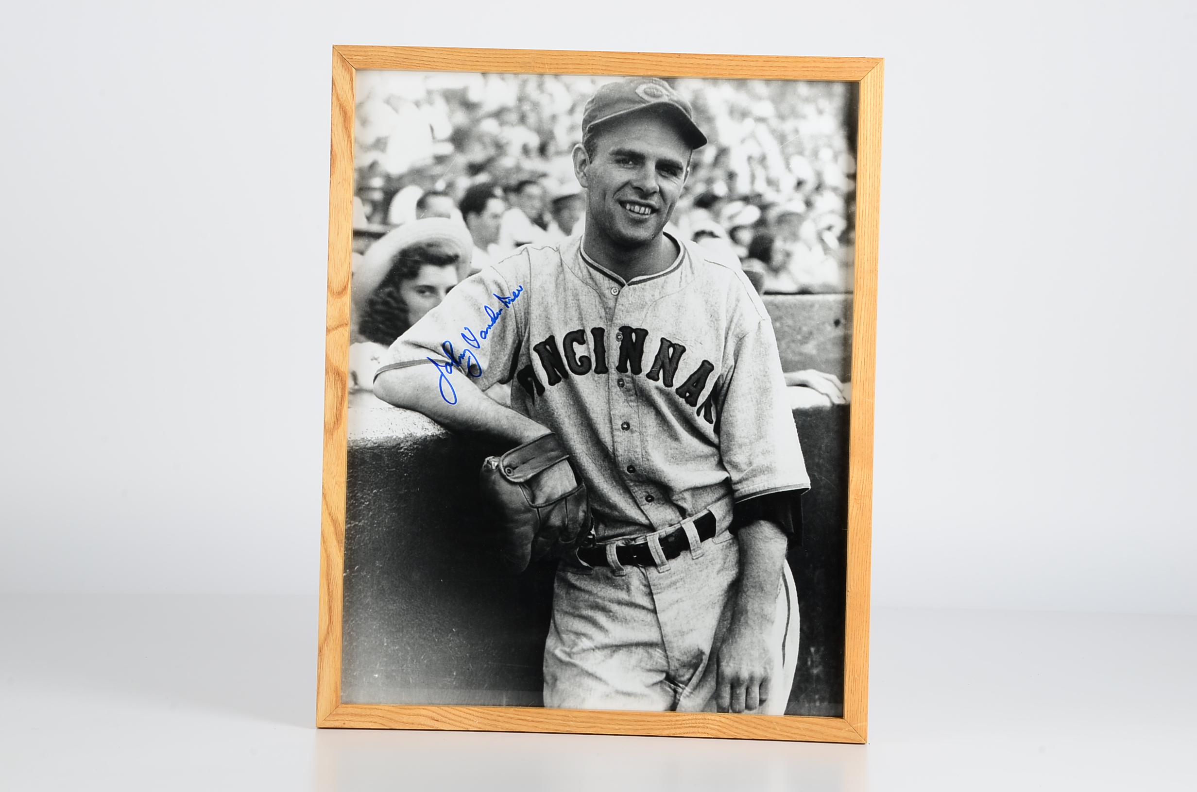 Larger Johnny Vandeer Meer Reds Signed Framed Photo