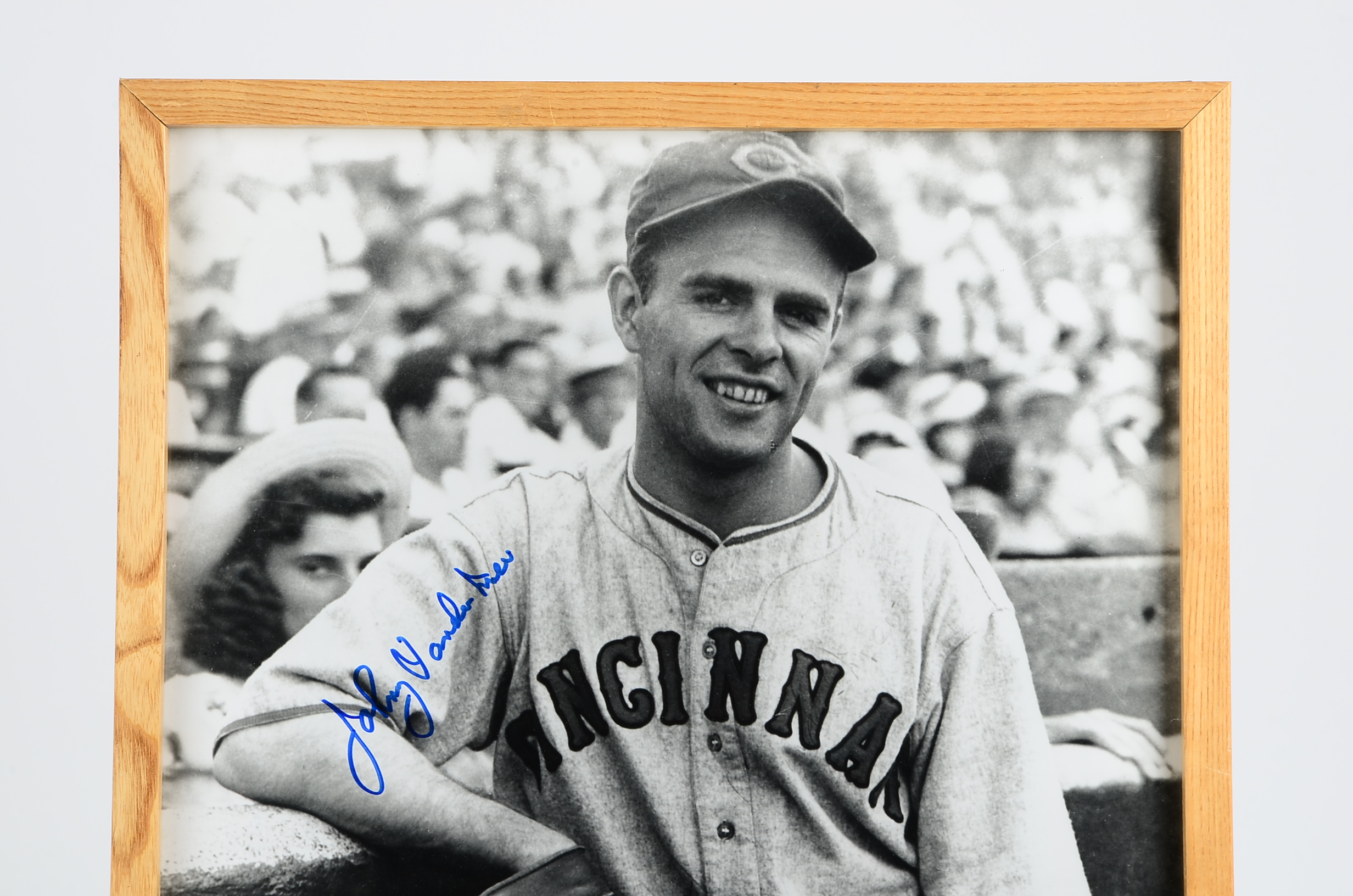 Larger Johnny Vandeer Meer Reds Signed Framed Photo