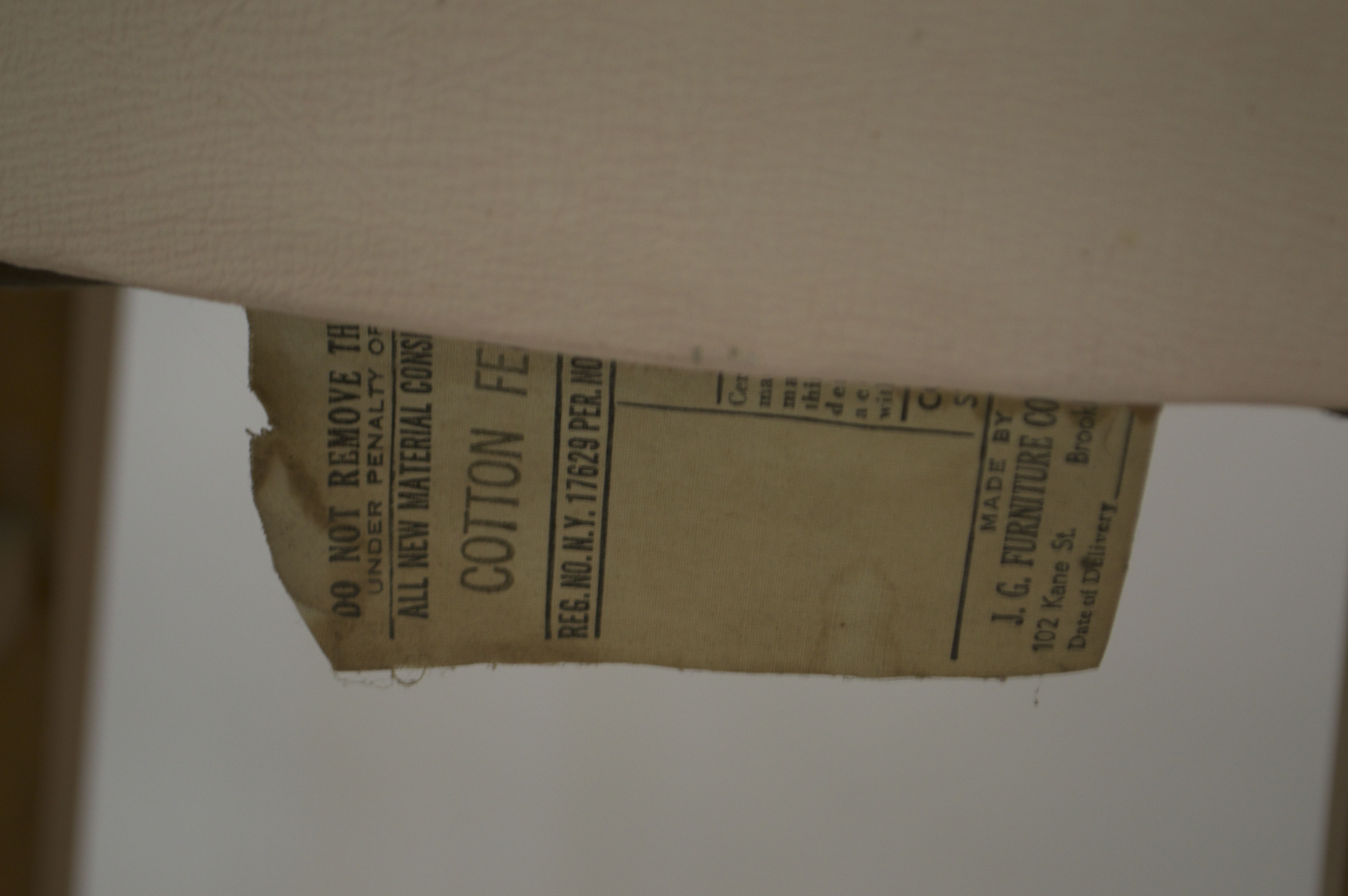 Pair of Cream Colored Vintage Bar Stools