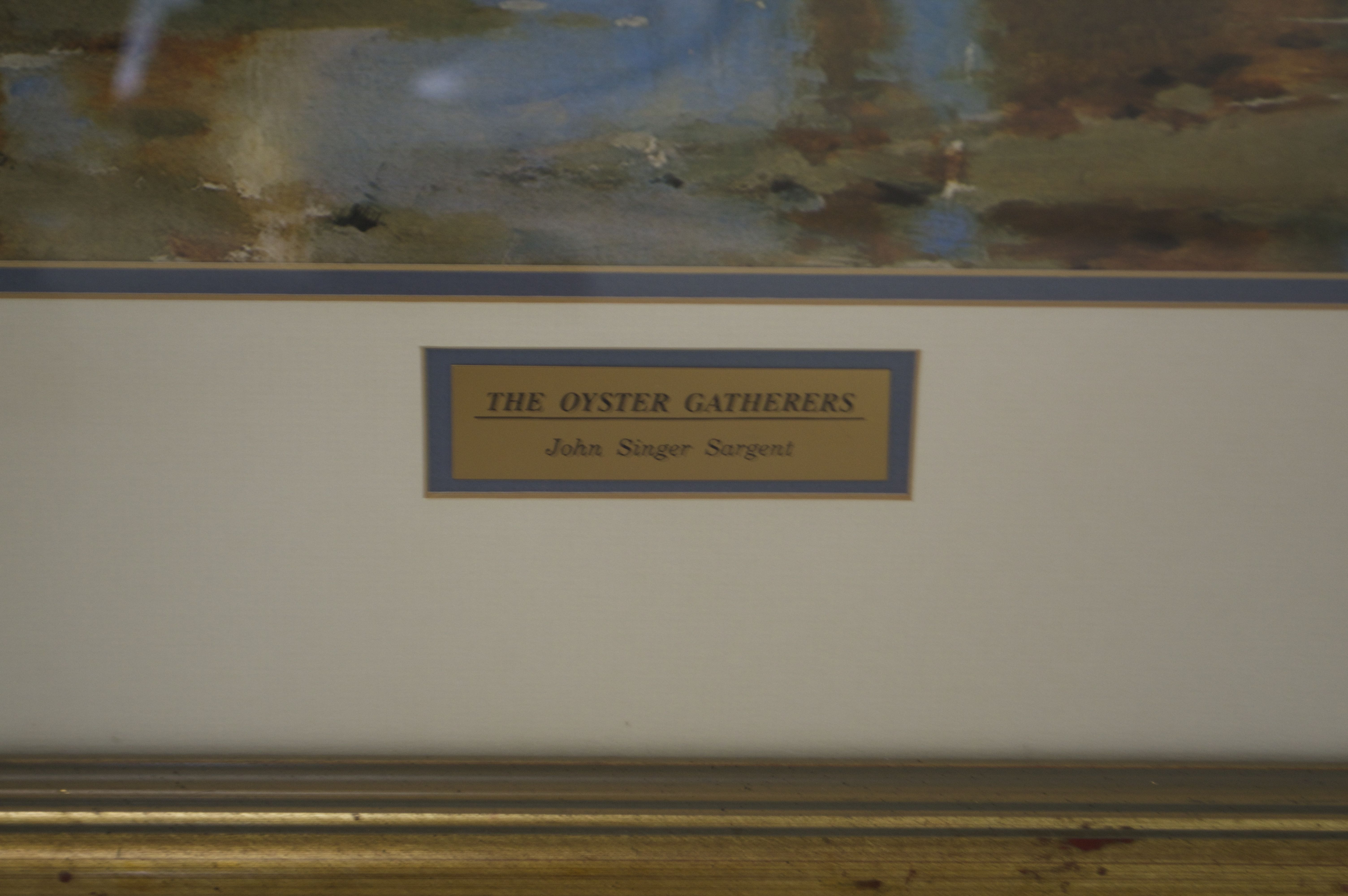 Framed John Singer Sargent Print "The Oyster Gatherers"