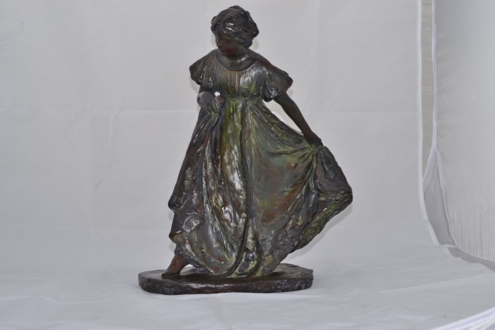 "Girl Dancing" by Bessie Potter Vonnoh, Authentic Reproduction