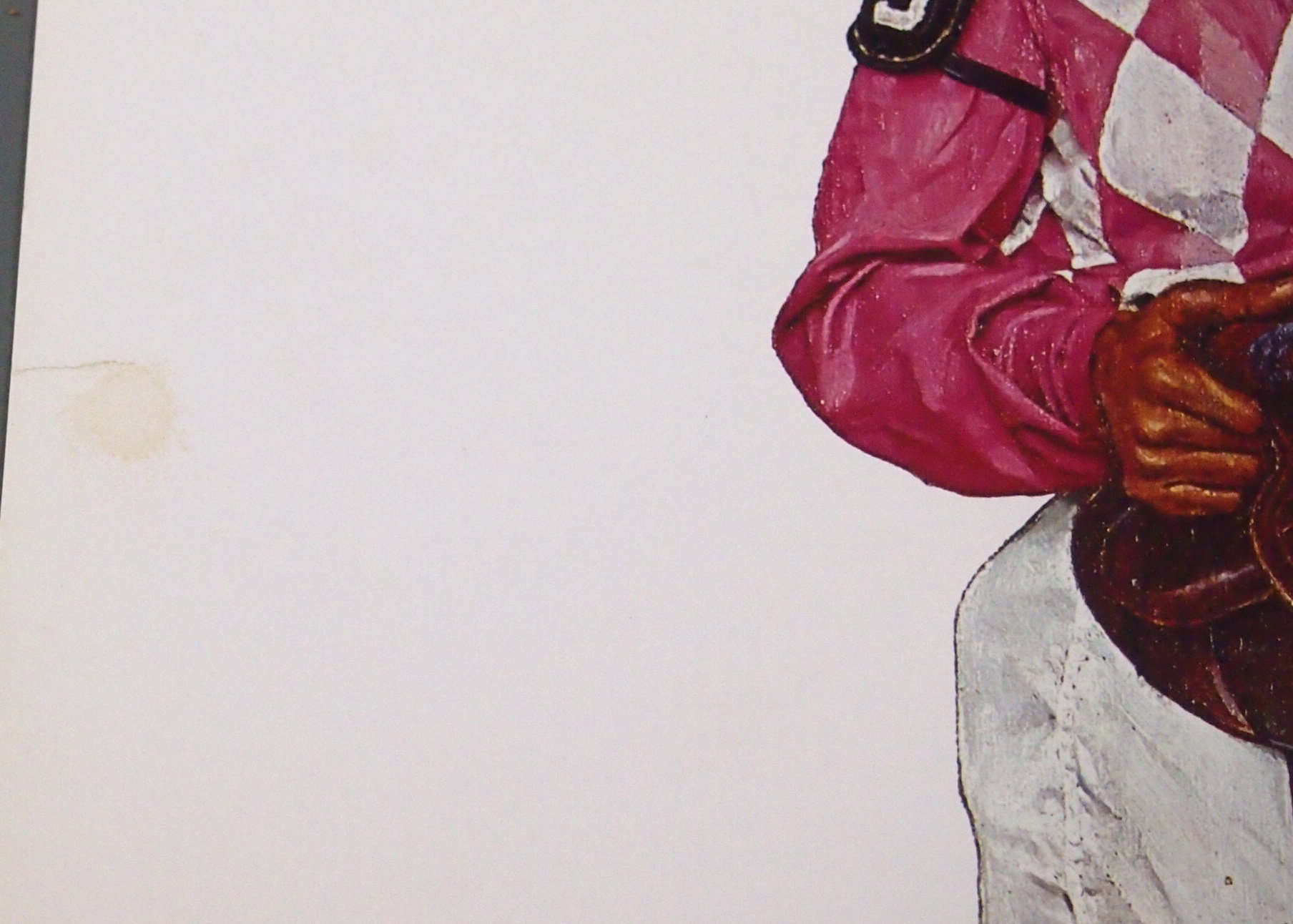 Hand Signed Norman Rockwell "Weighing In" 1958 Poster Print