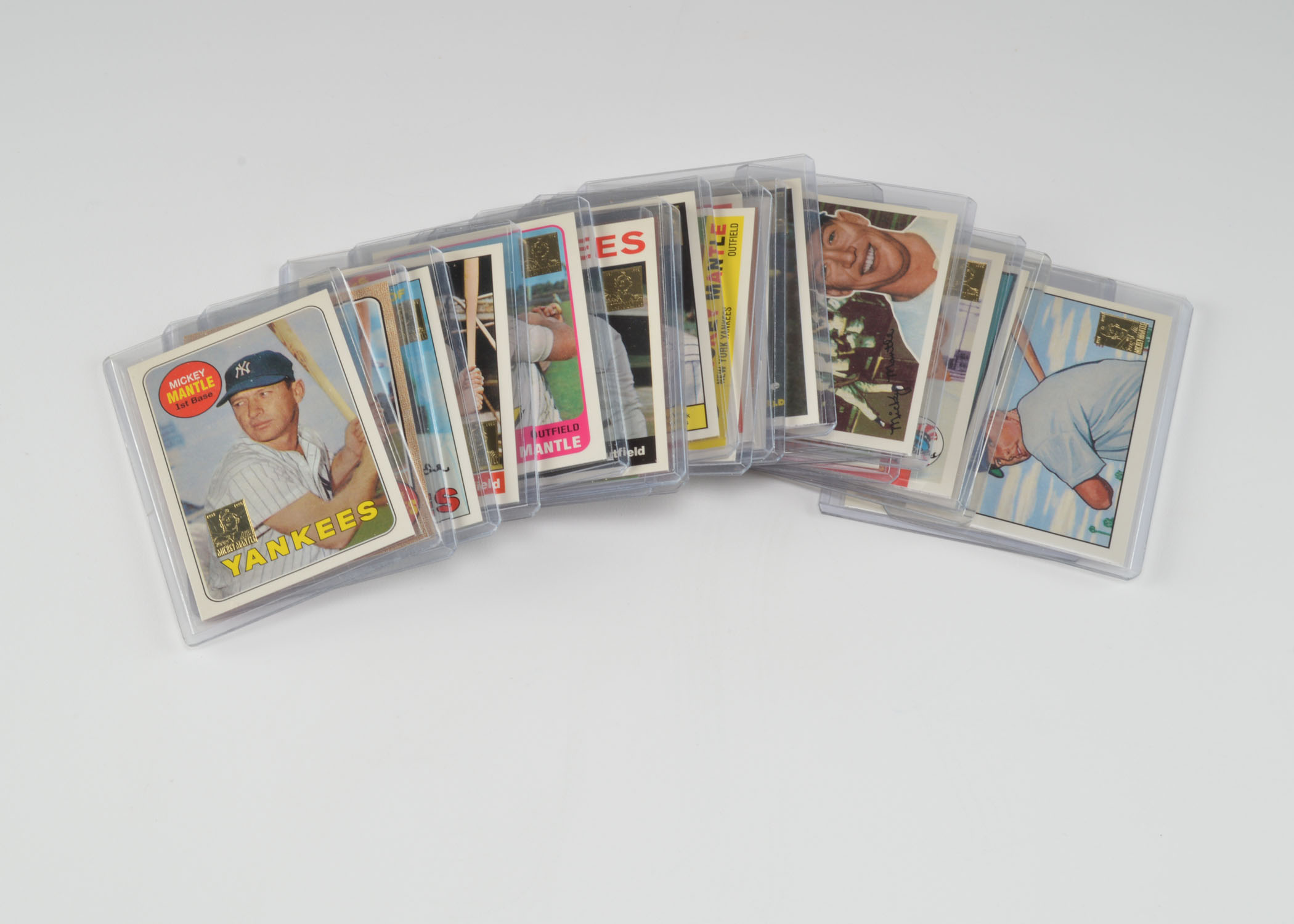 (20) Mickey Mantle New York Yankees Great Reprint Baseball Cards