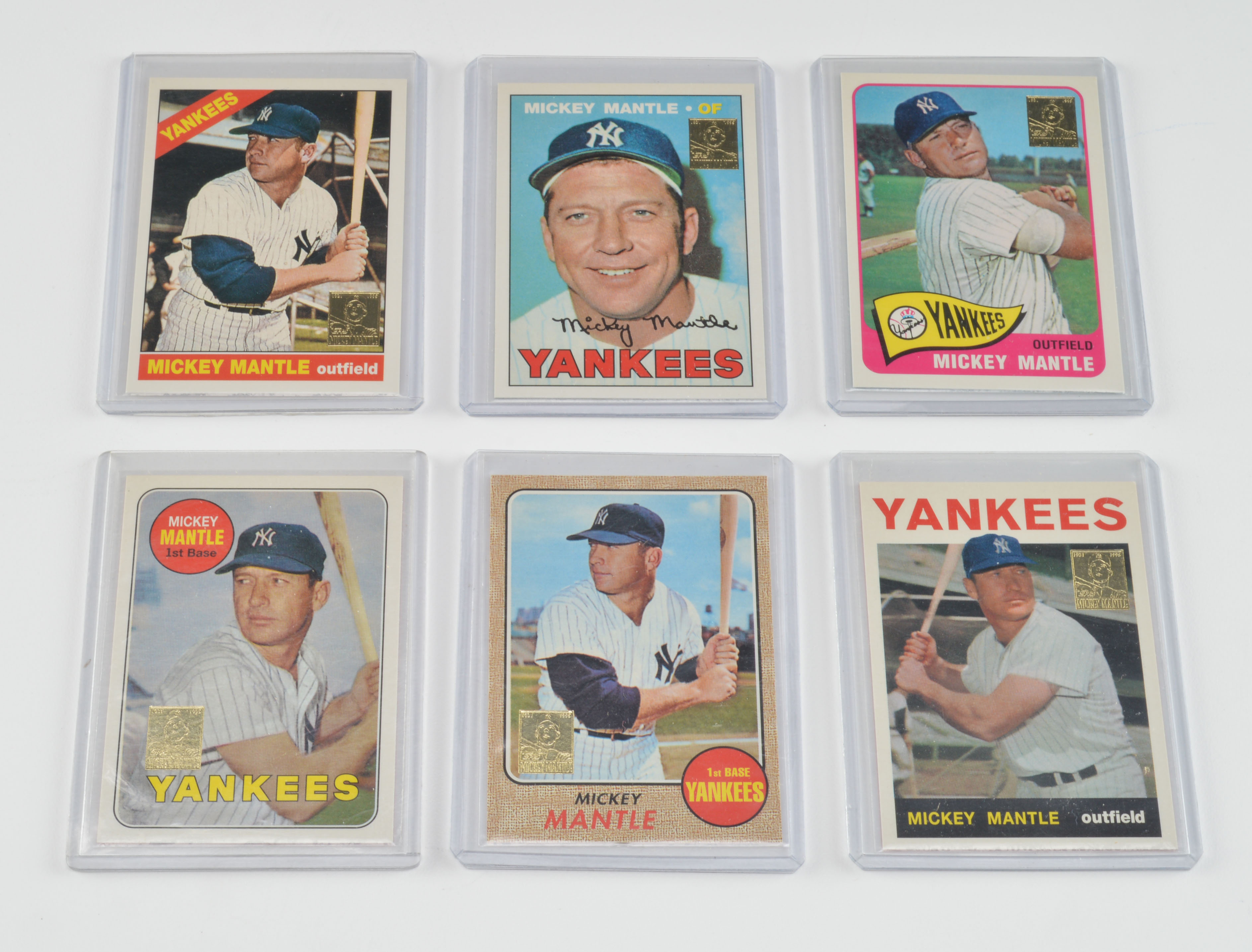 (20) Mickey Mantle New York Yankees Great Reprint Baseball Cards