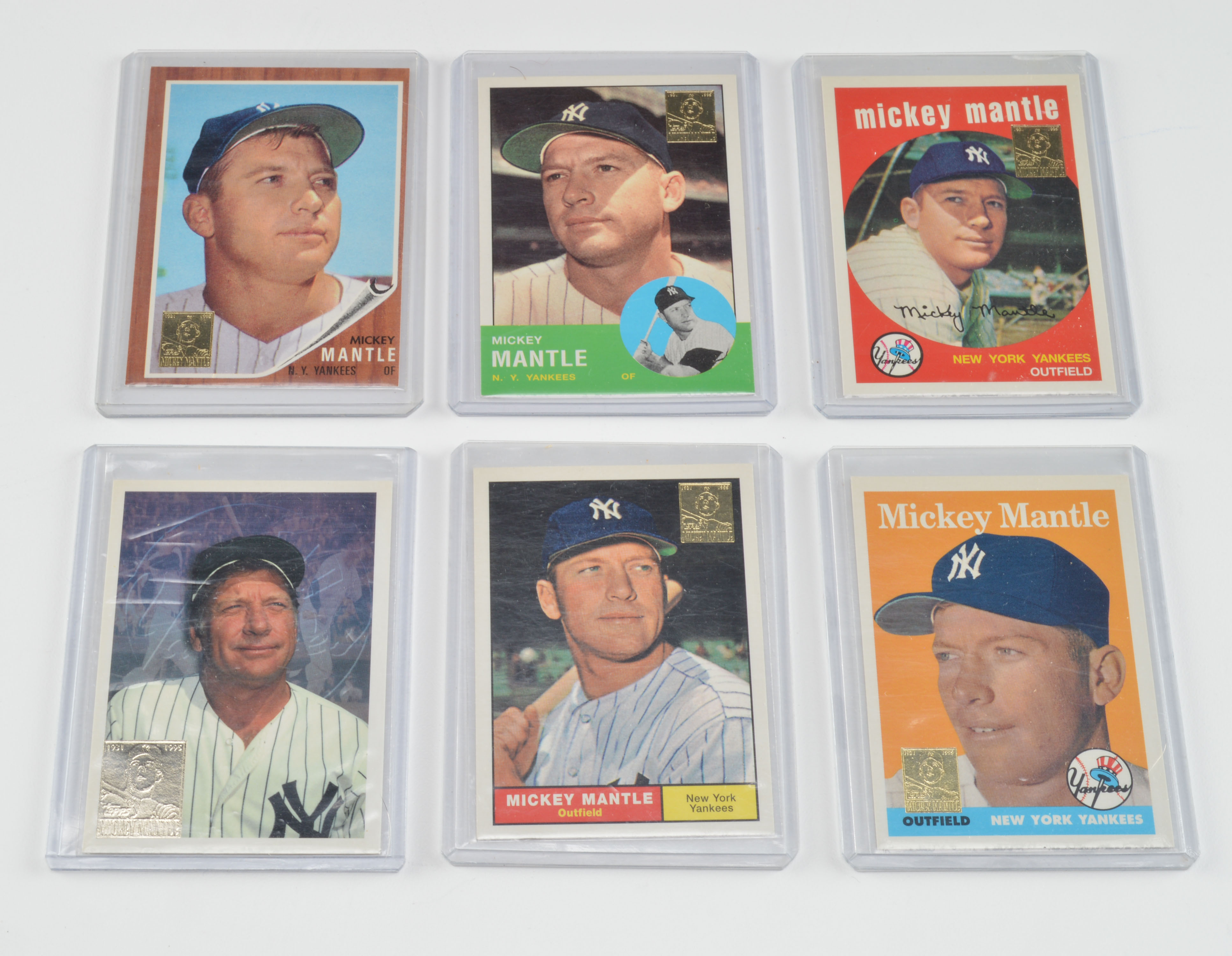 (20) Mickey Mantle New York Yankees Great Reprint Baseball Cards