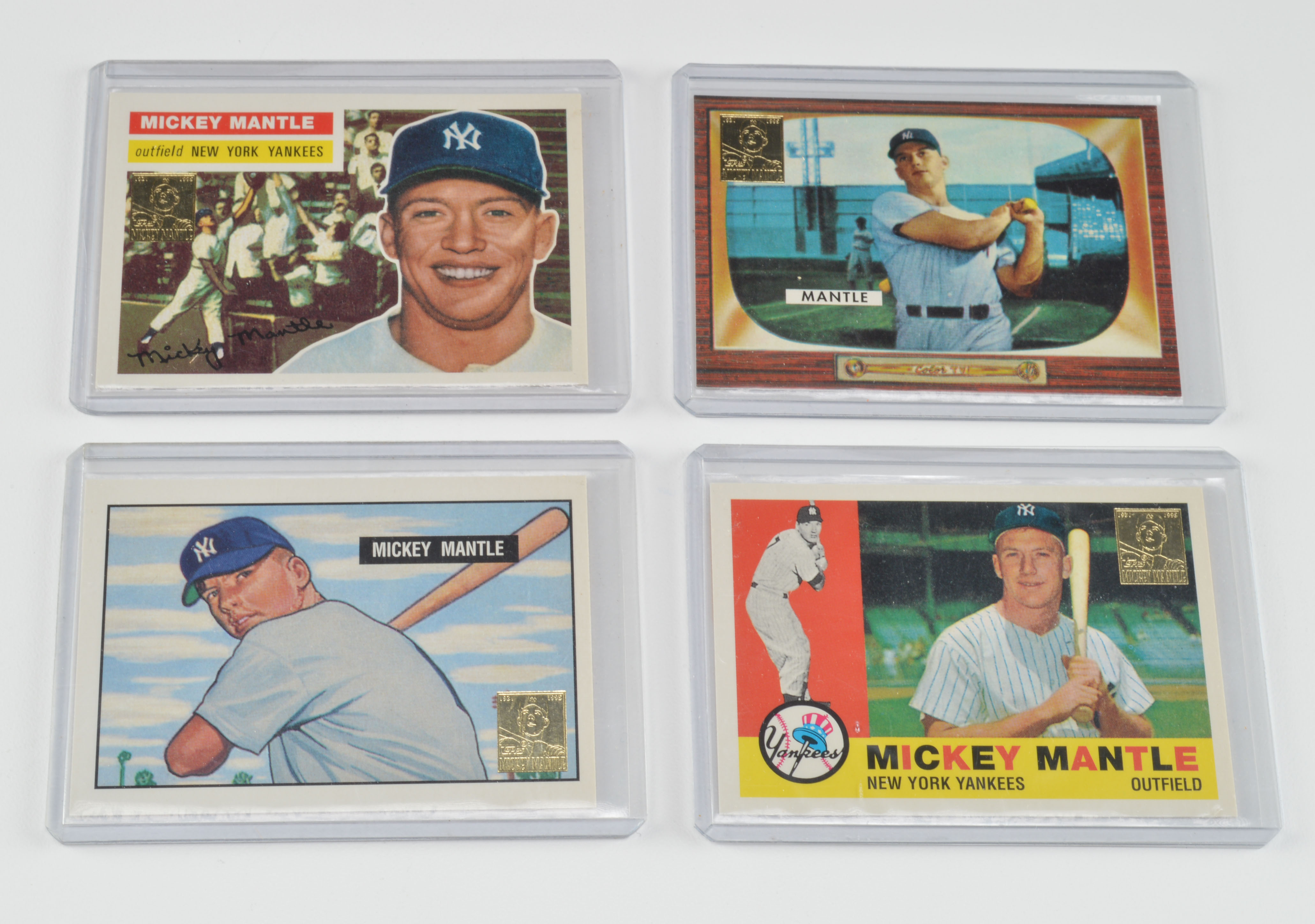 (20) Mickey Mantle New York Yankees Great Reprint Baseball Cards