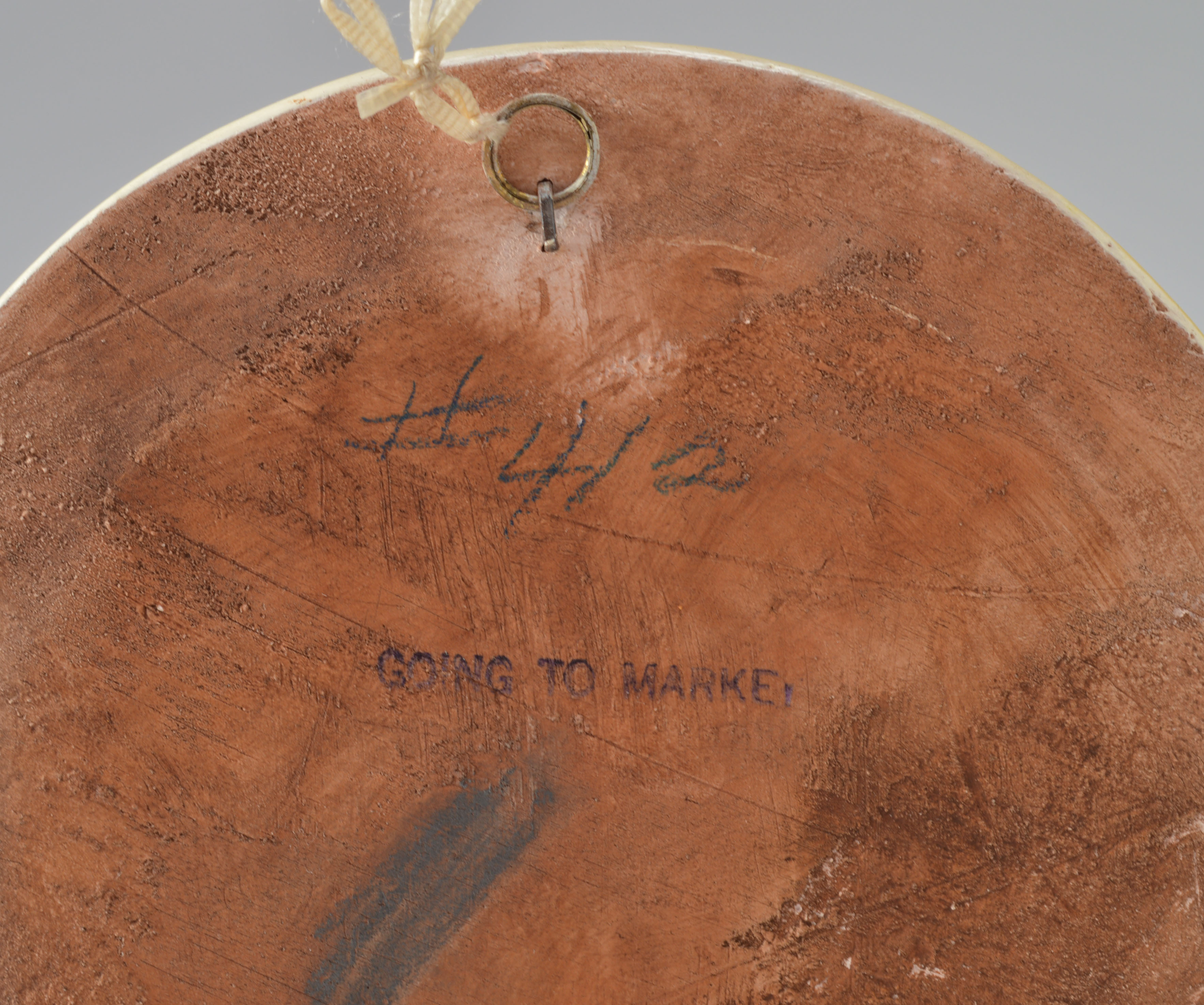 Vintage Chalkware Wall Plaque