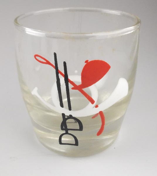 Assortment of Hand-Painted Barware