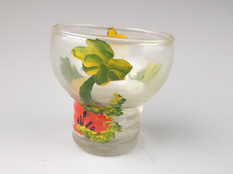 Assortment of Hand-Painted Barware