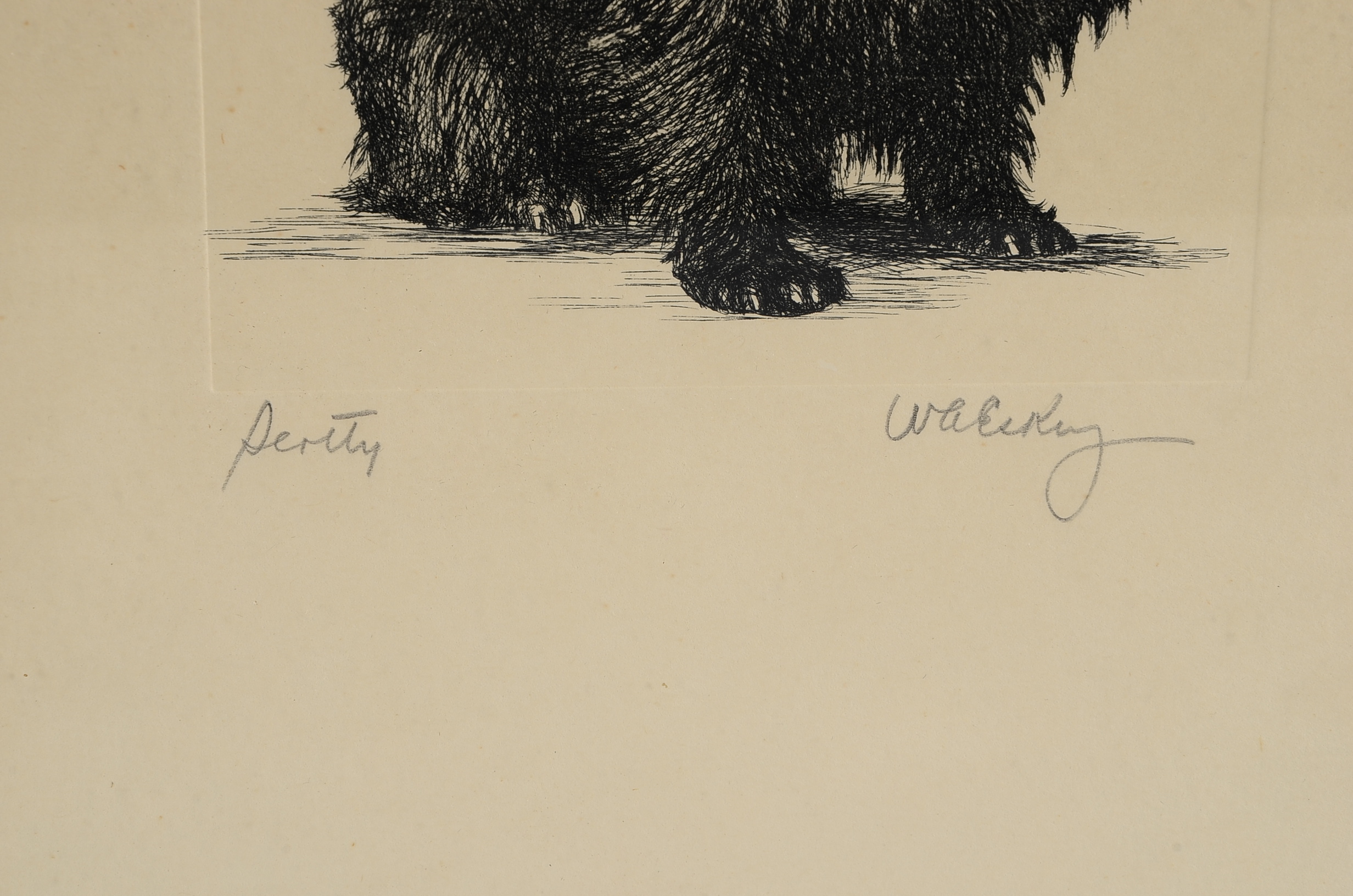 Original William A. Eskey Dry Point Etching