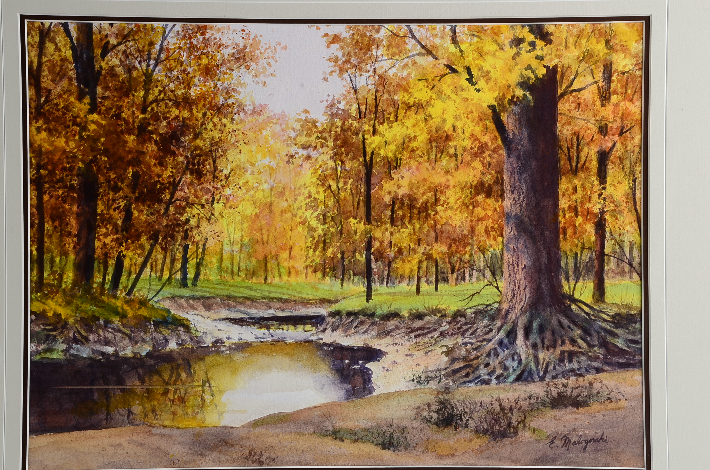 Original Emerick C. Malogorski Watercolor on Paper Painting