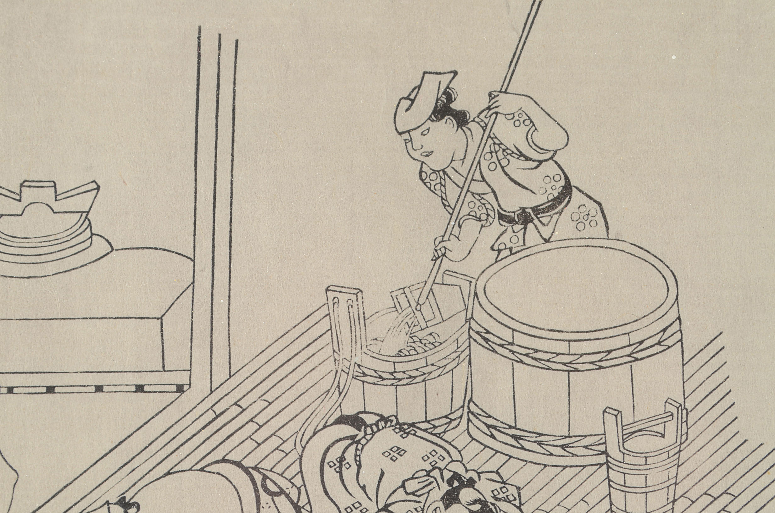 Hishikawa Moronobu Reproduction Woodcut Print