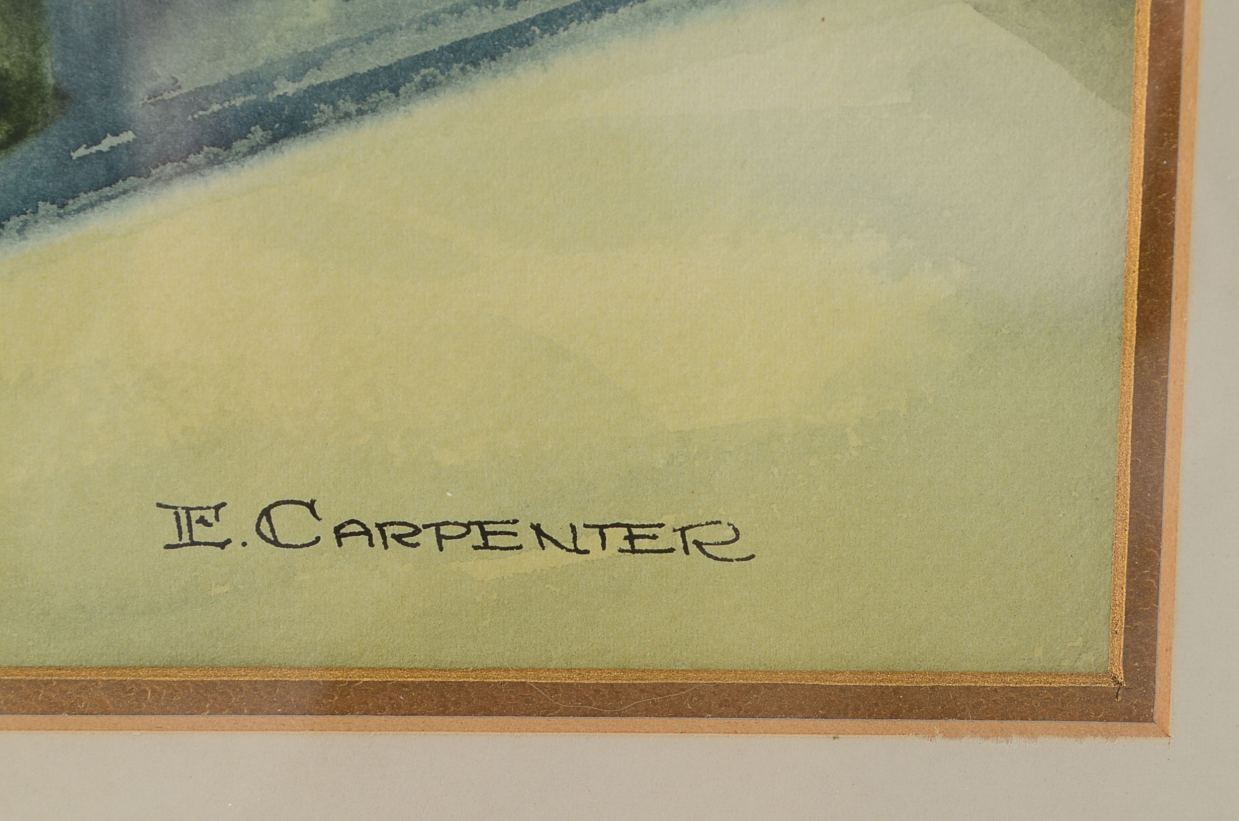 Original Ethel Carpenter Watercolor on Paper Painting