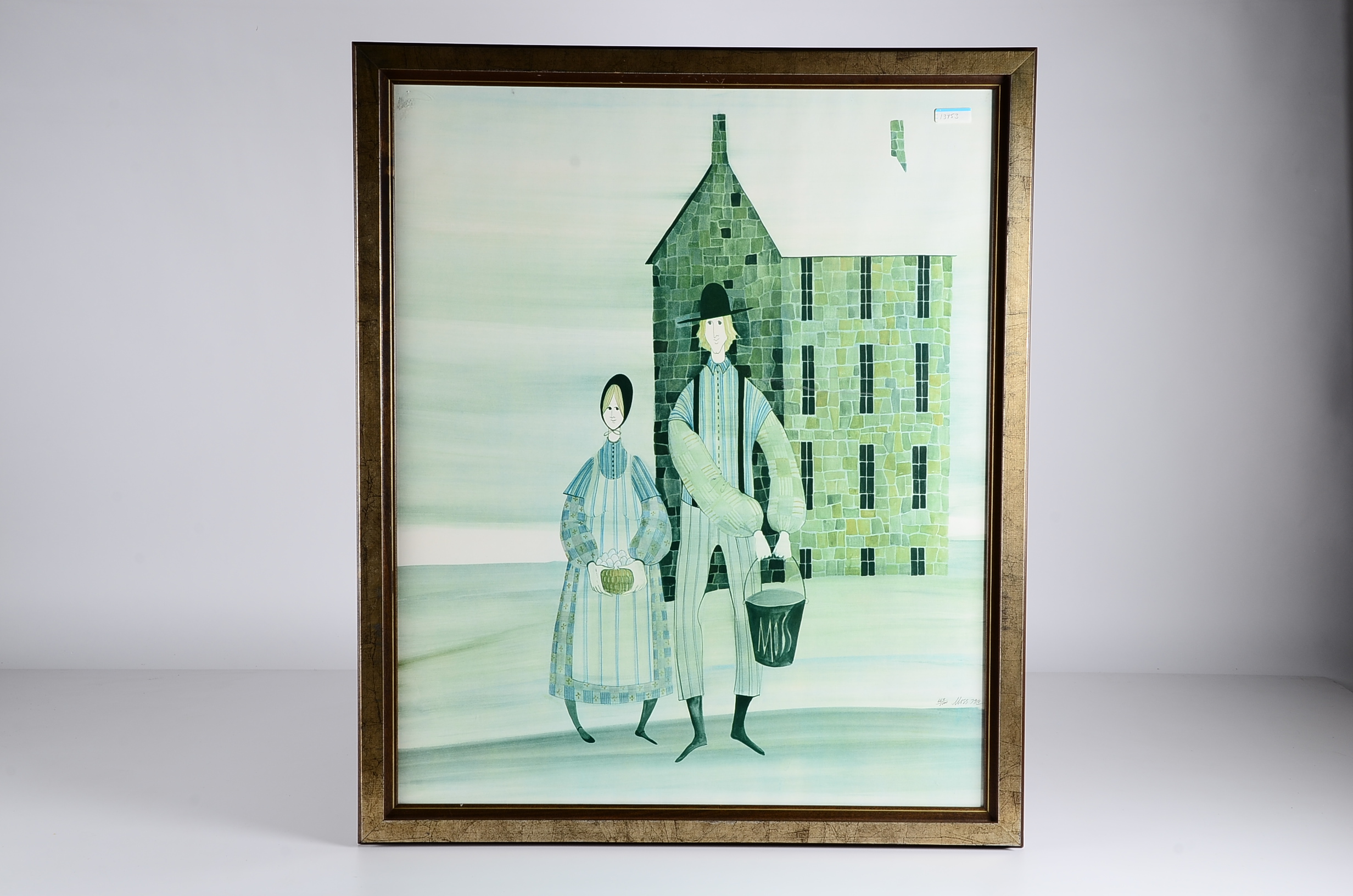 Limited Edition P. Buckley Moss Photo Offset Lithography Print