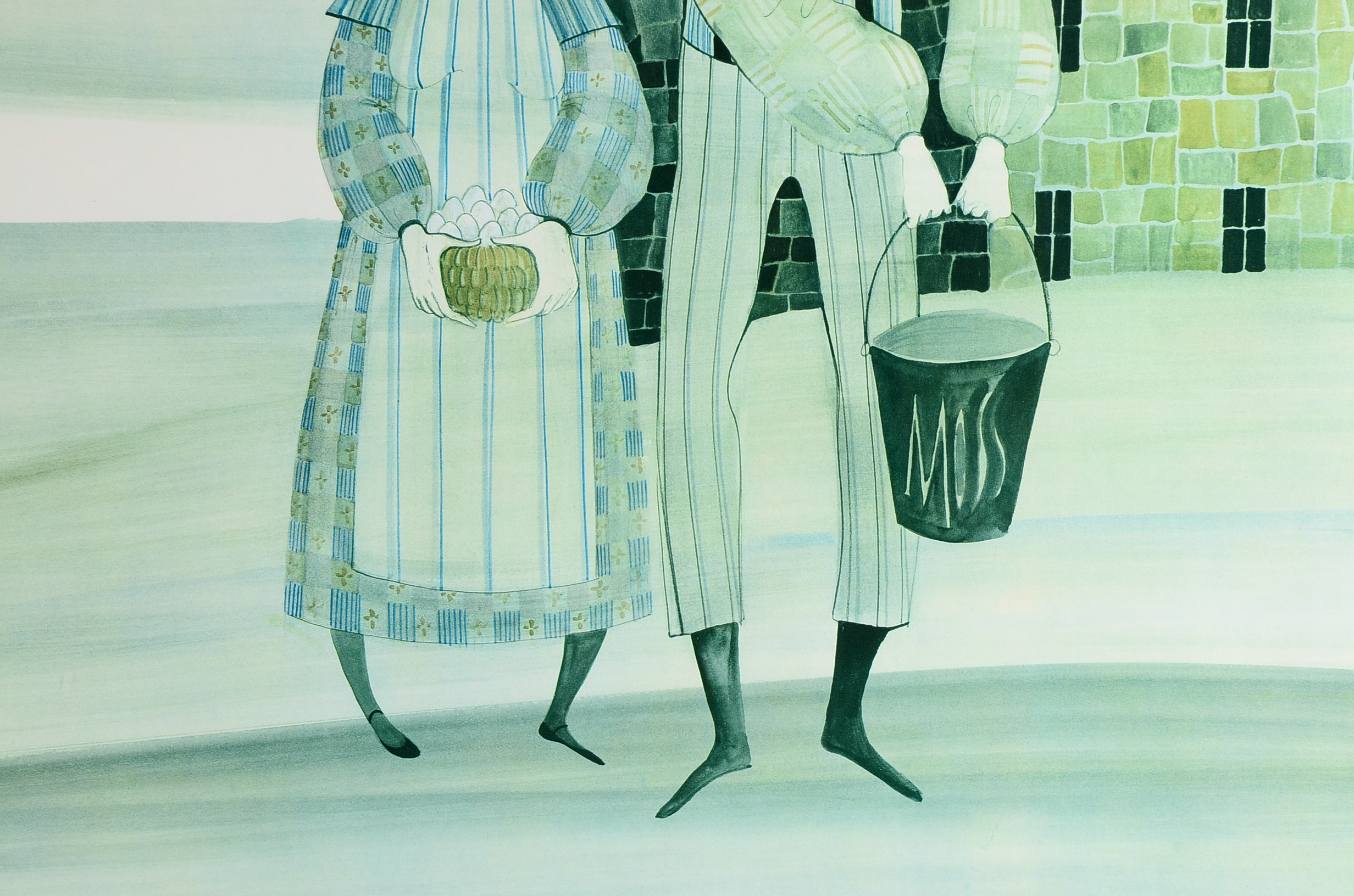 Limited Edition P. Buckley Moss Photo Offset Lithography Print