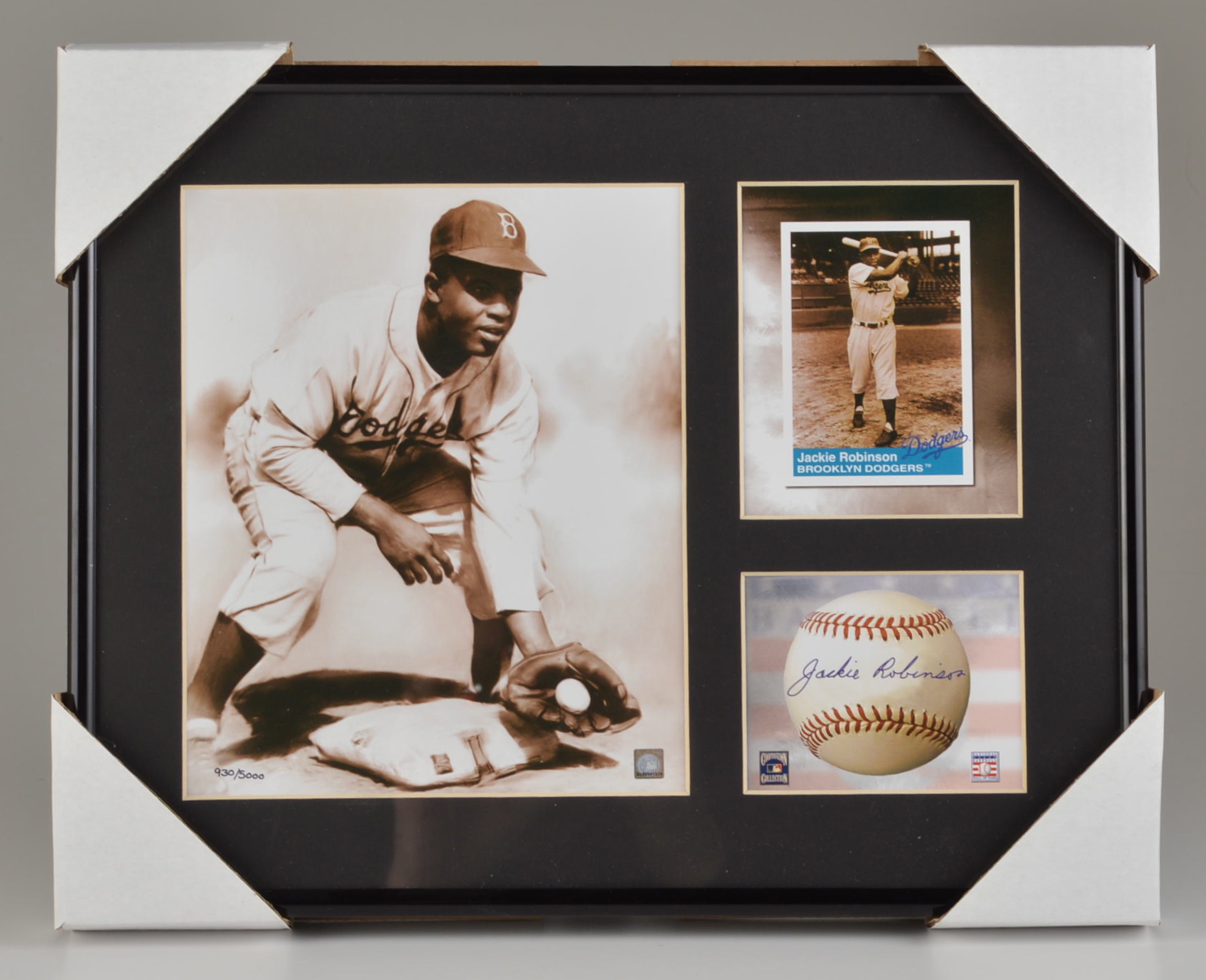 Jackie Robinson Brooklyn Dodgers Baseball Lithograph 