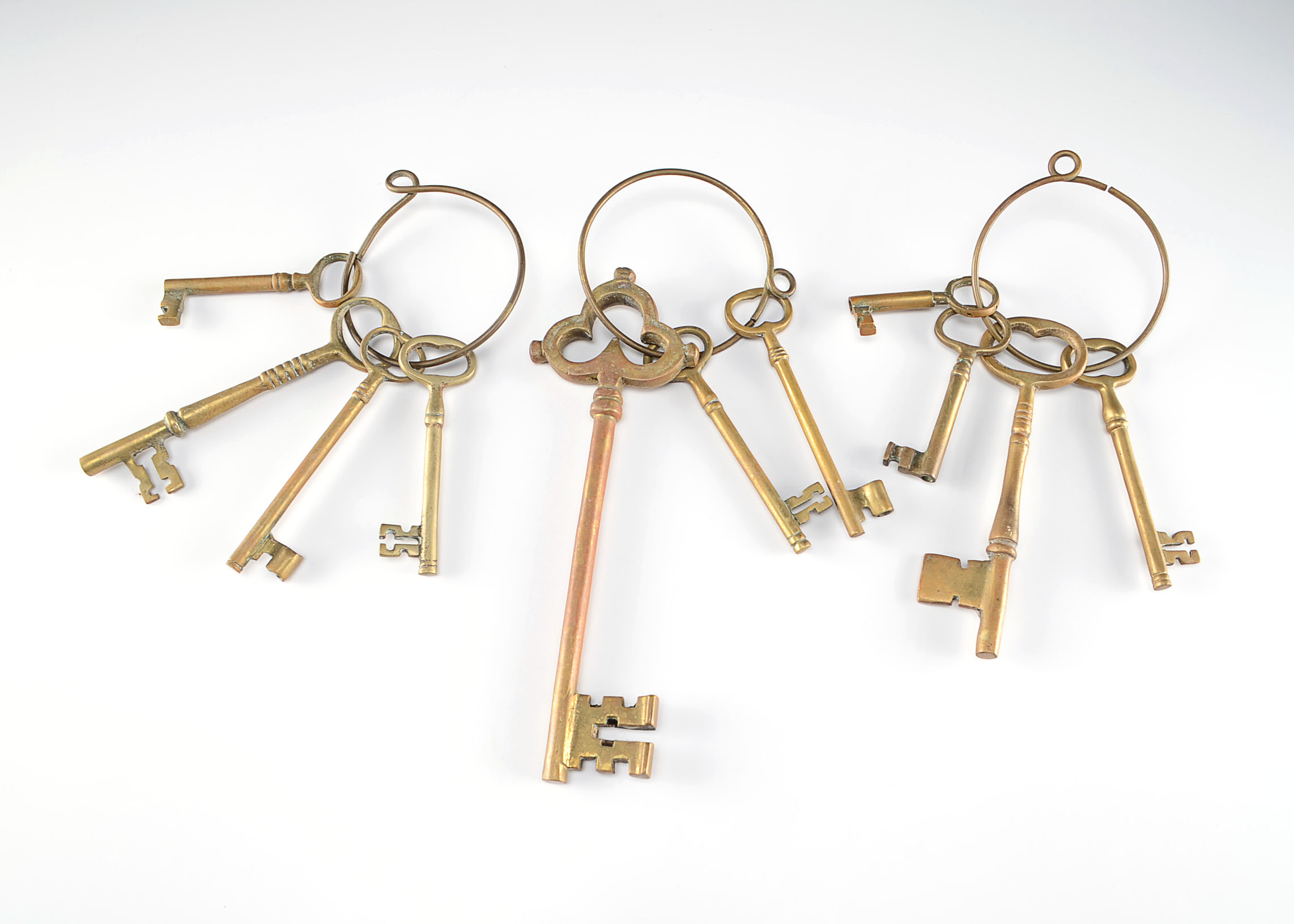 Collection of Vintage Brass Keys