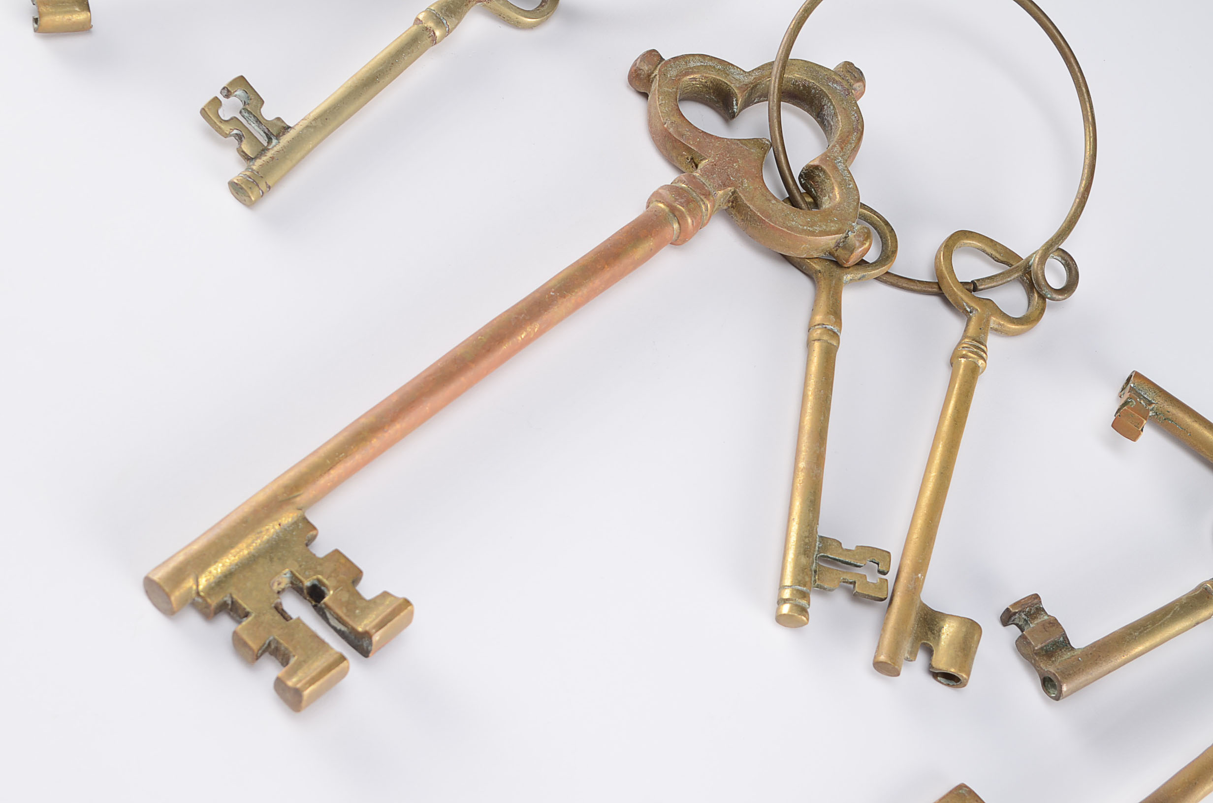 Collection of Vintage Brass Keys