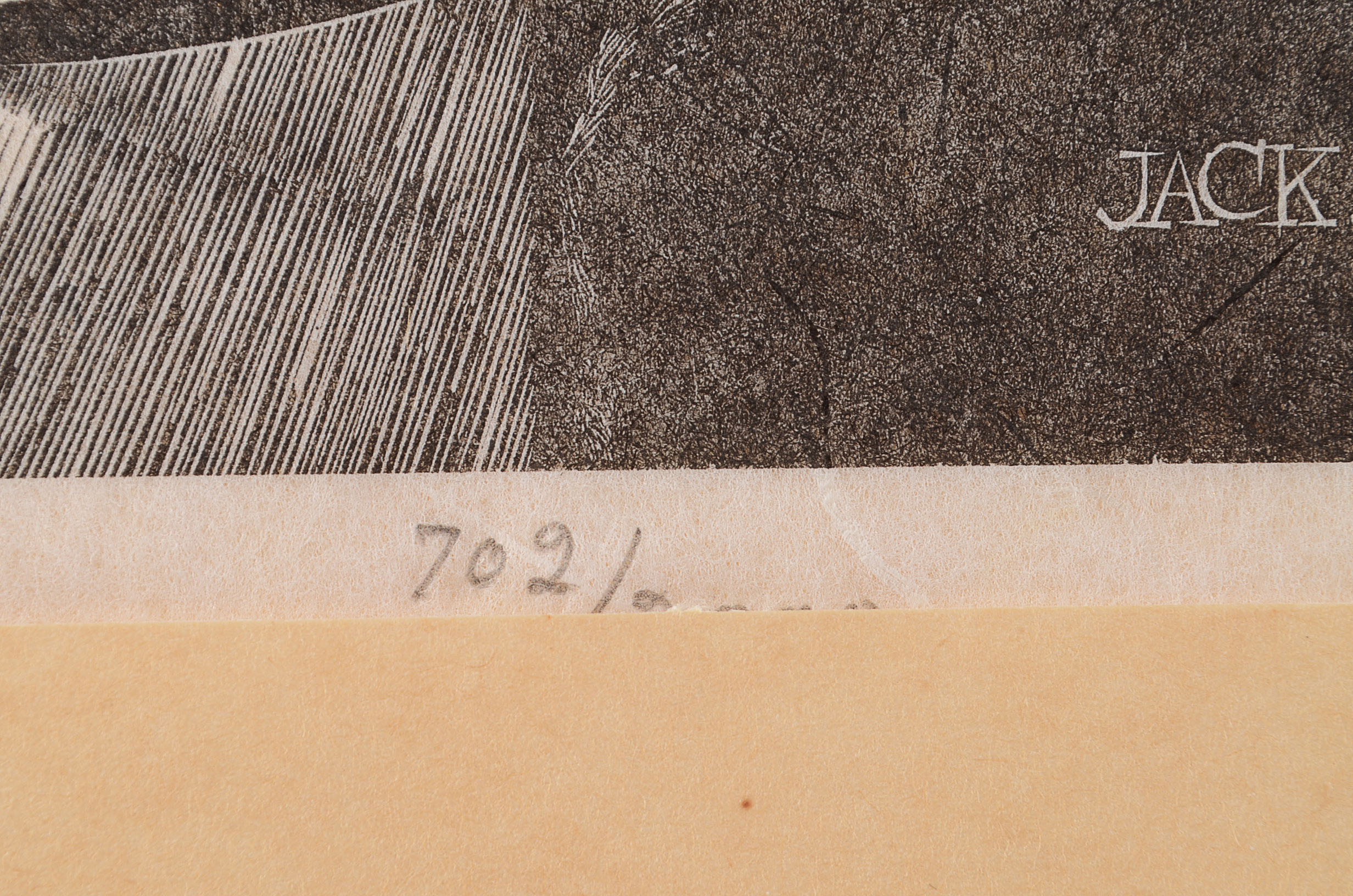 Original Woodcut, Dan Quest, Pennsylvania