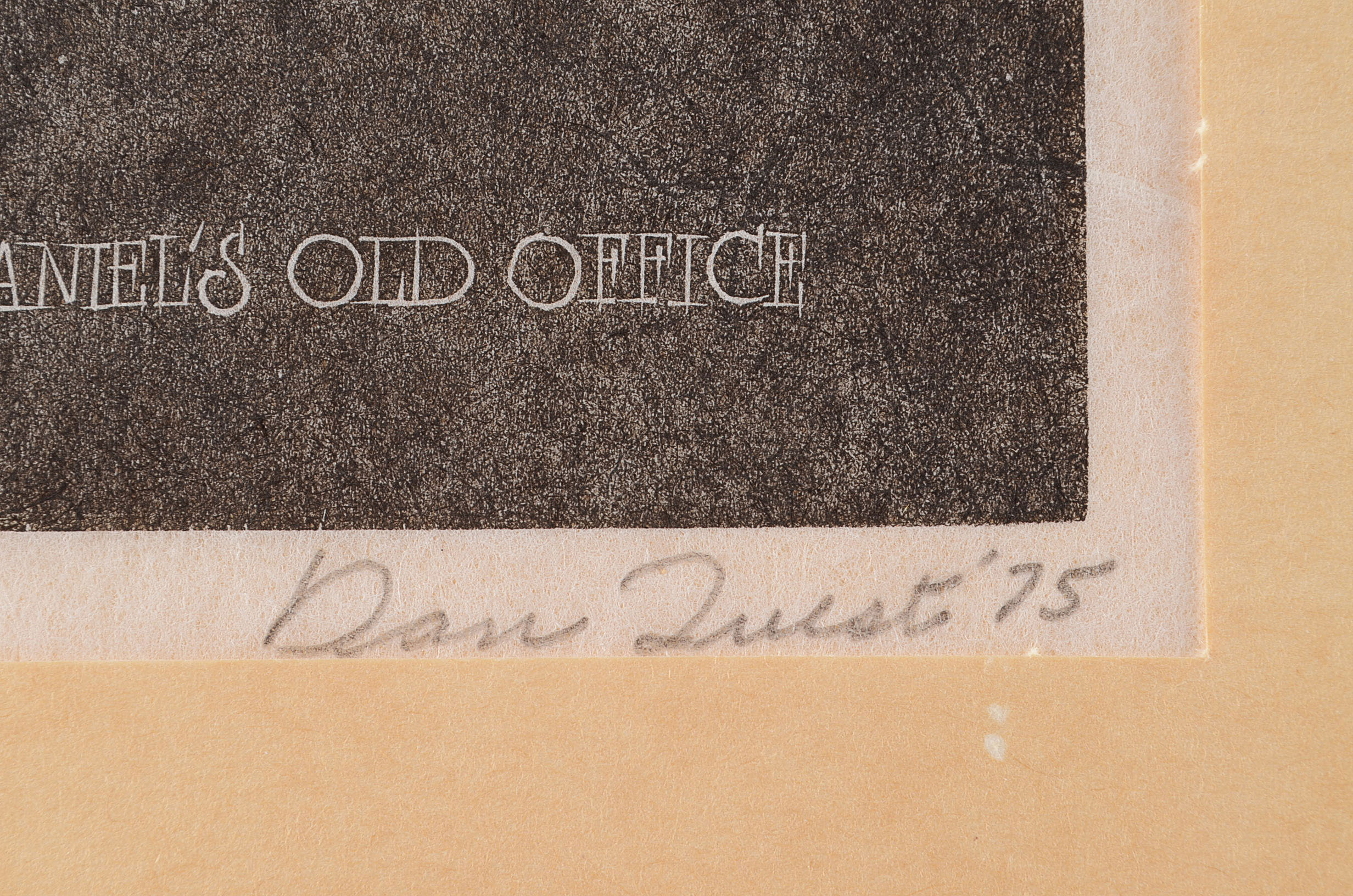 Original Woodcut, Dan Quest, Pennsylvania