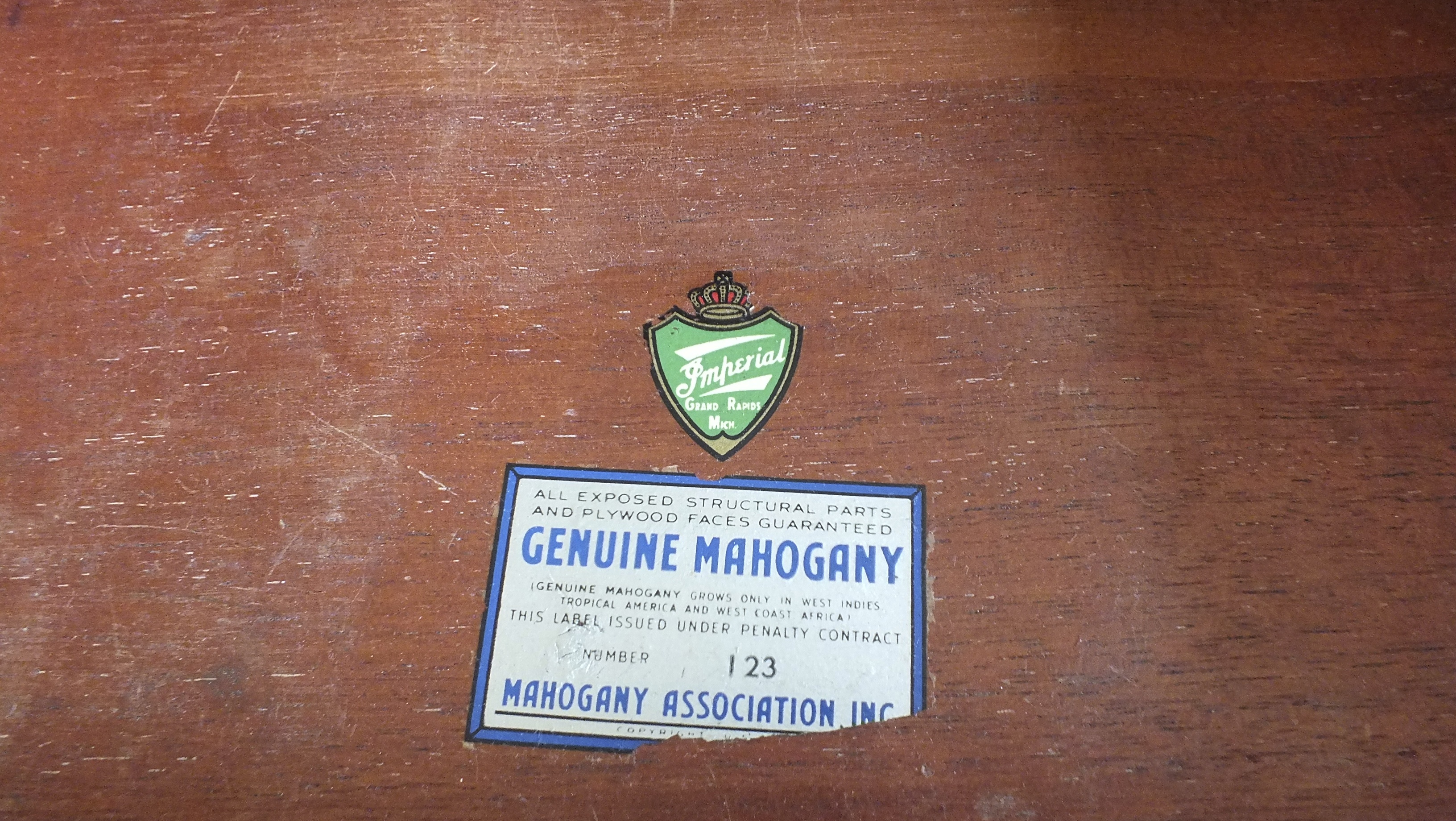 Mahogany End Table from Imperial Furniture