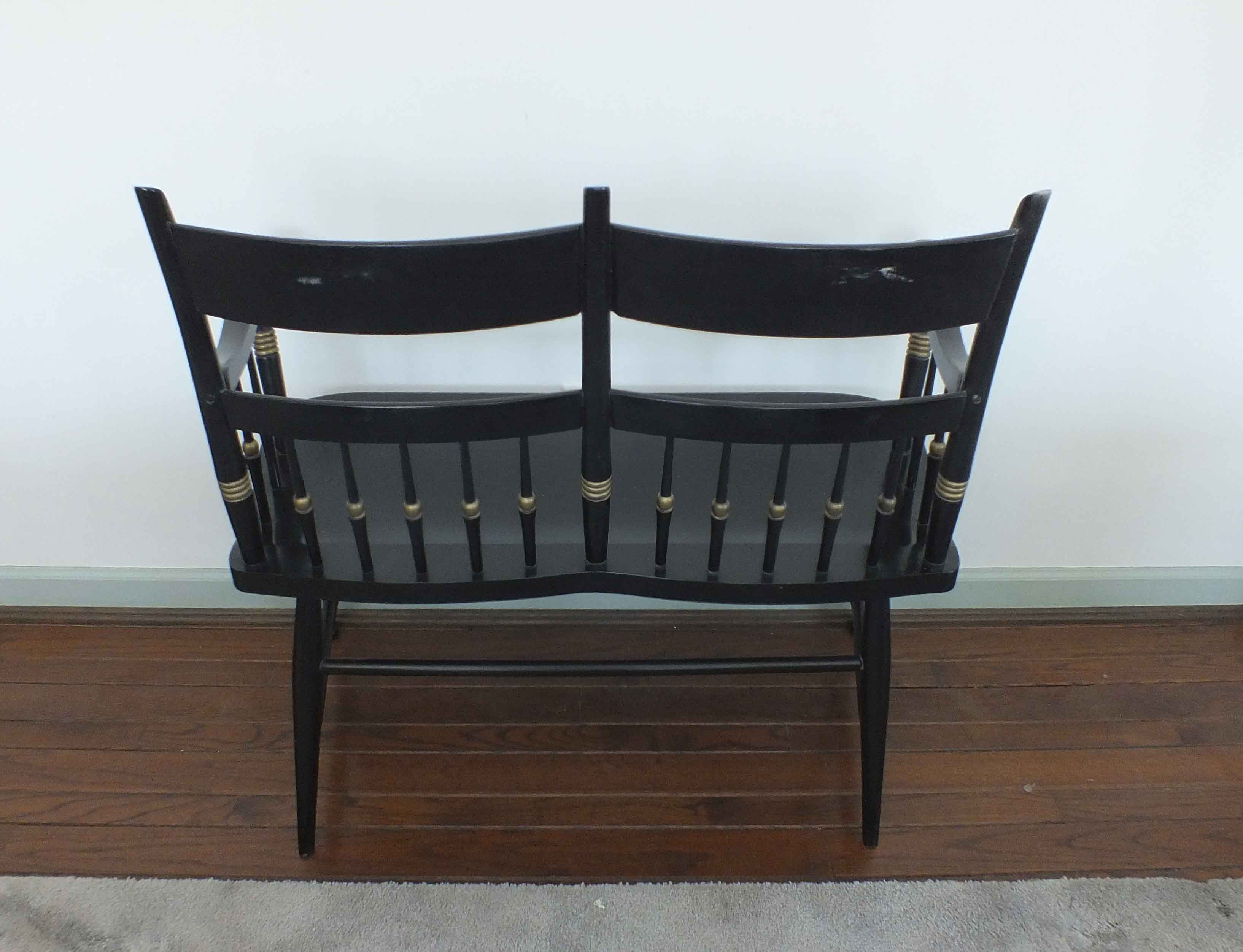 Tell City Chair Two Seater Hitchcock Style Bench