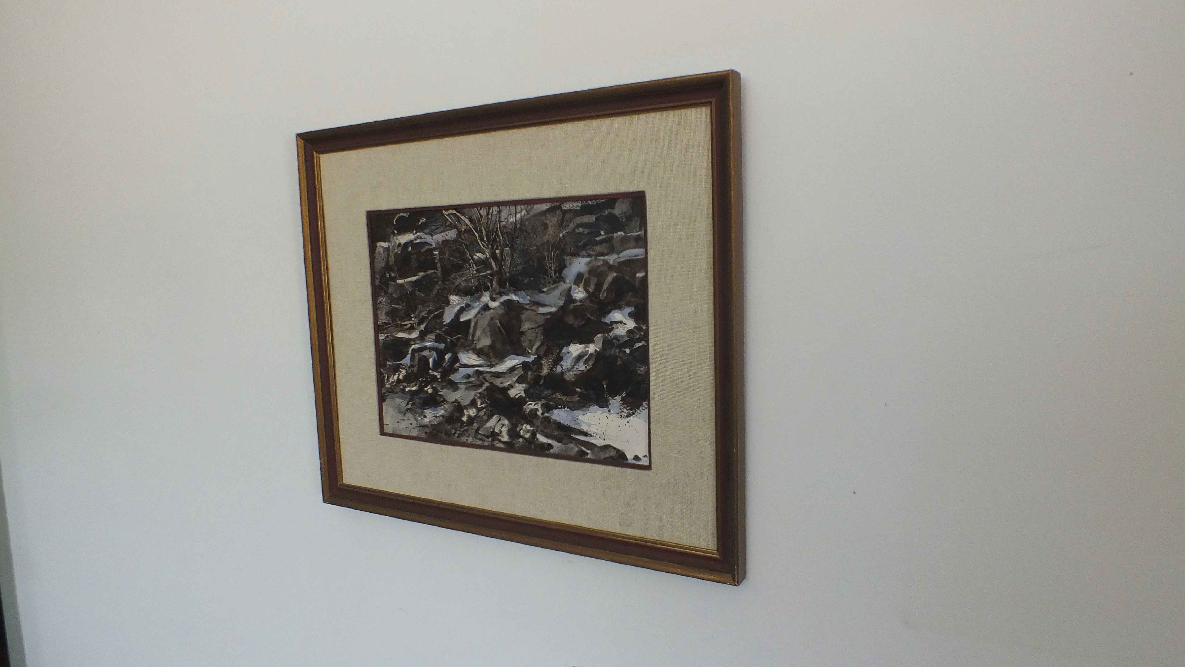 Endre Peter Darvas Original Mixed Medium Watercolor Painting