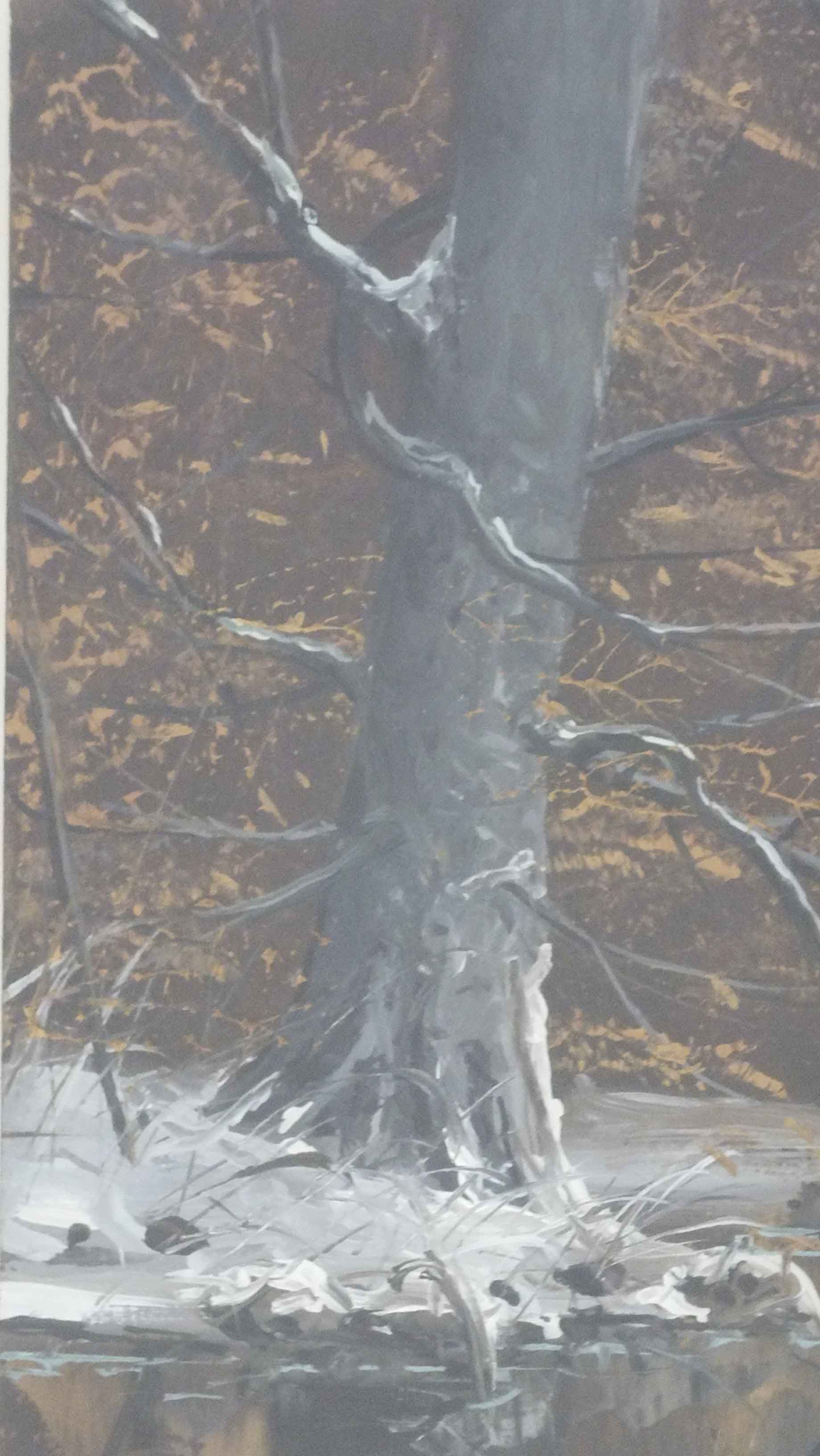 Steve Perucca Original Woodland  Painting