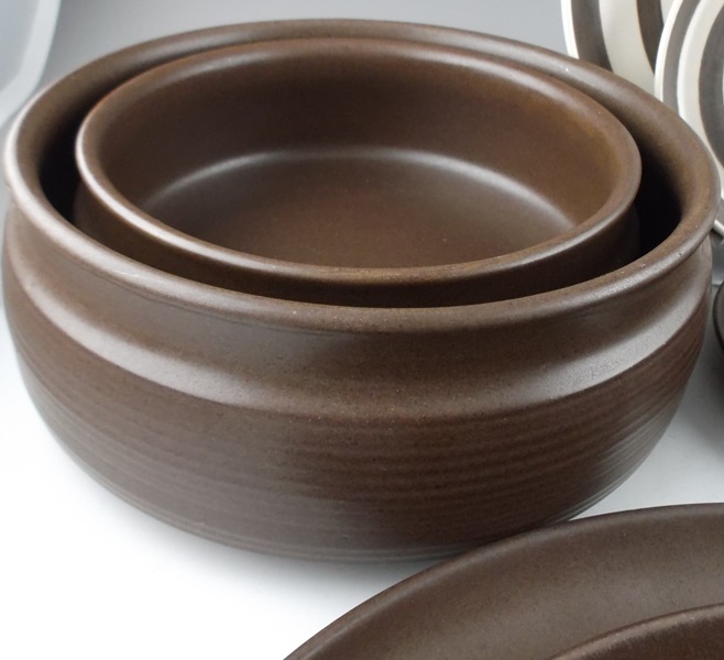 Langley Pottery Set in the Mayflower Pattern 