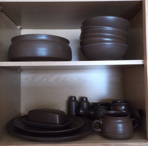 Langley Pottery Set in the Mayflower Pattern 