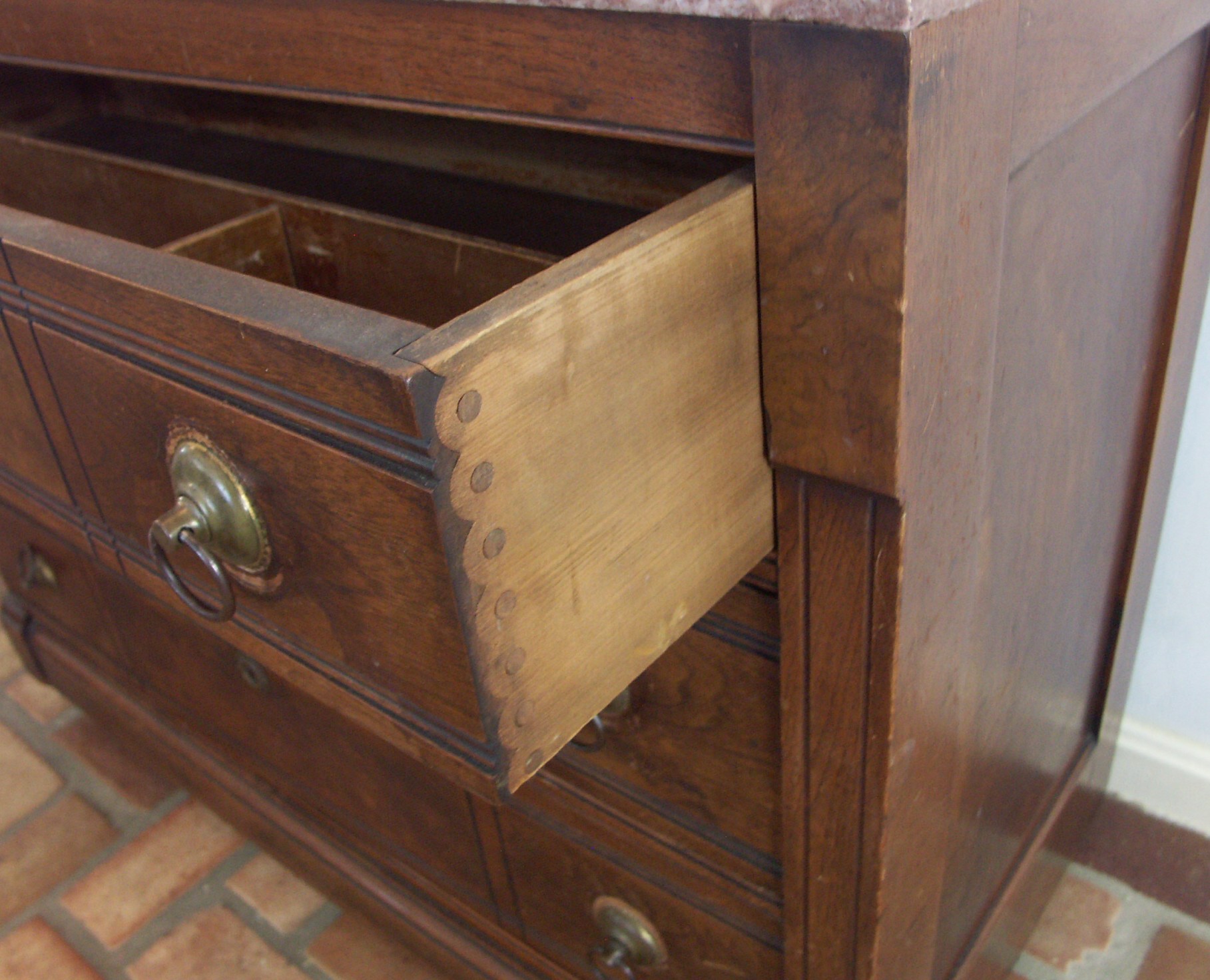 Antique Eastlake Style Marble Top Dresser