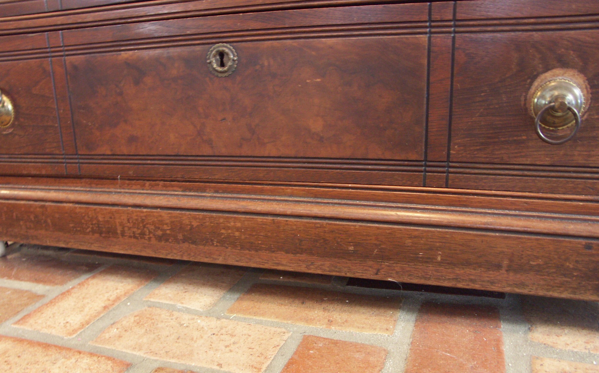 Antique Eastlake Style Marble Top Dresser