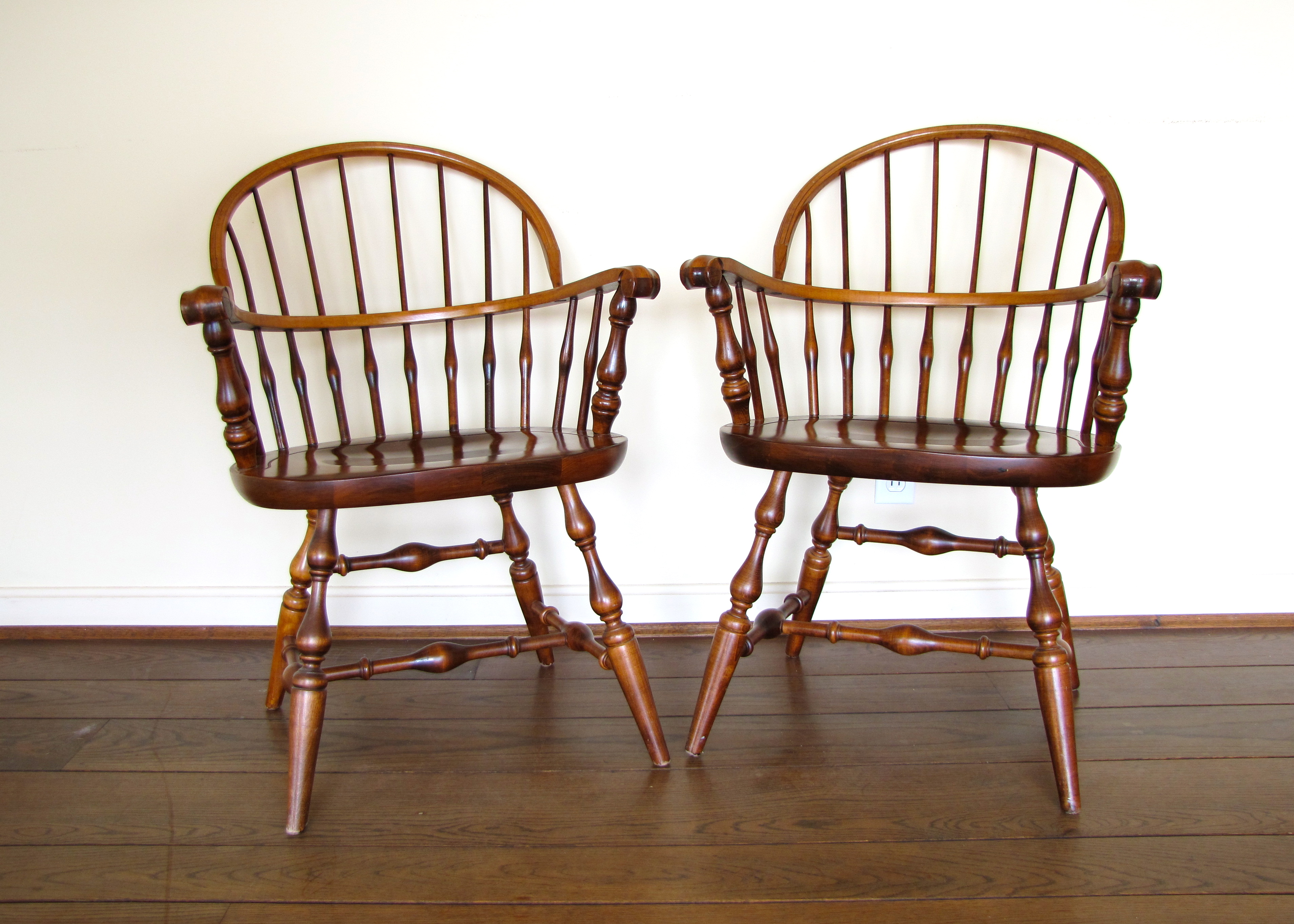 Pair of Nichols & Stone Windsor Chairs