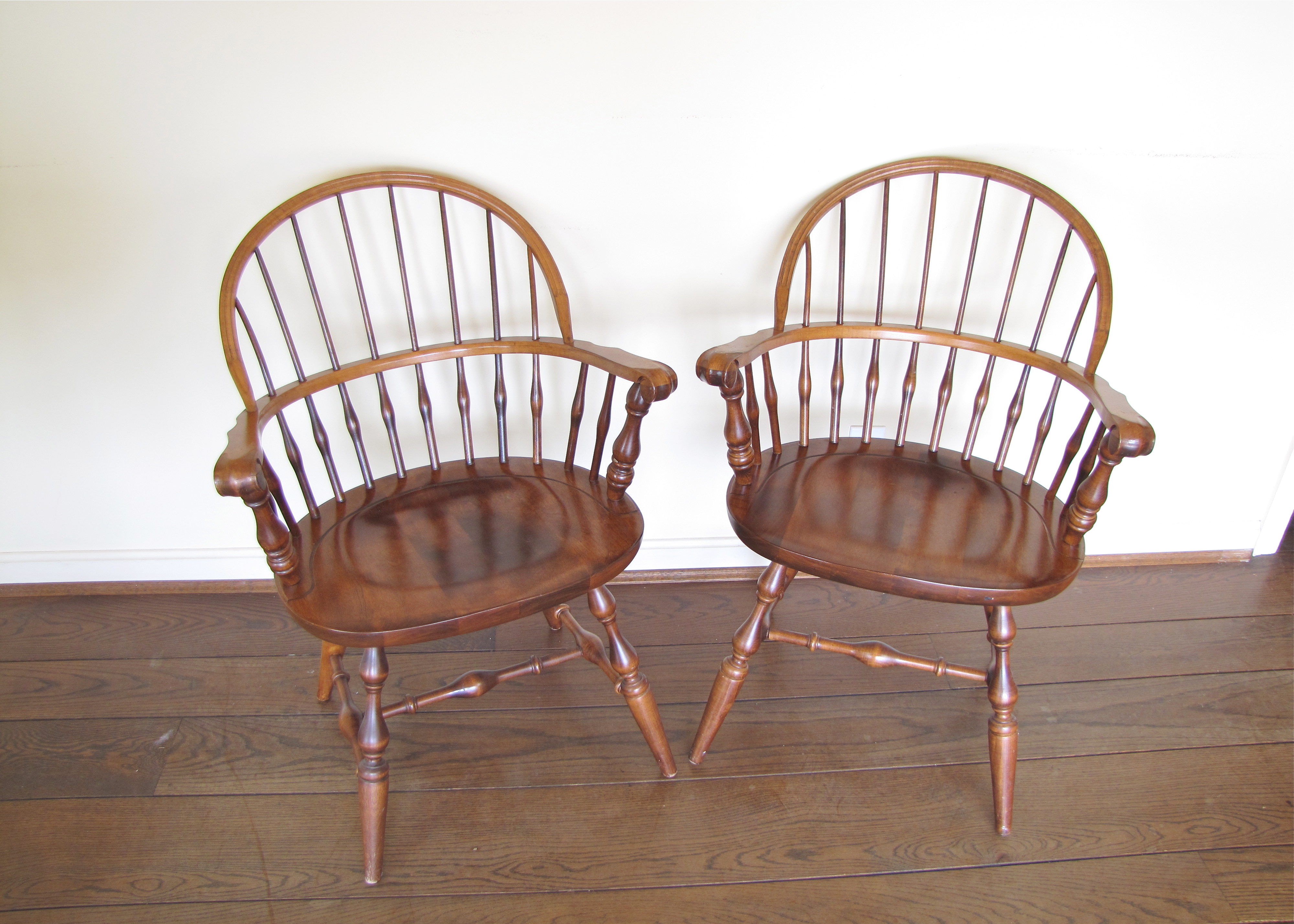 Pair of Nichols & Stone Windsor Chairs