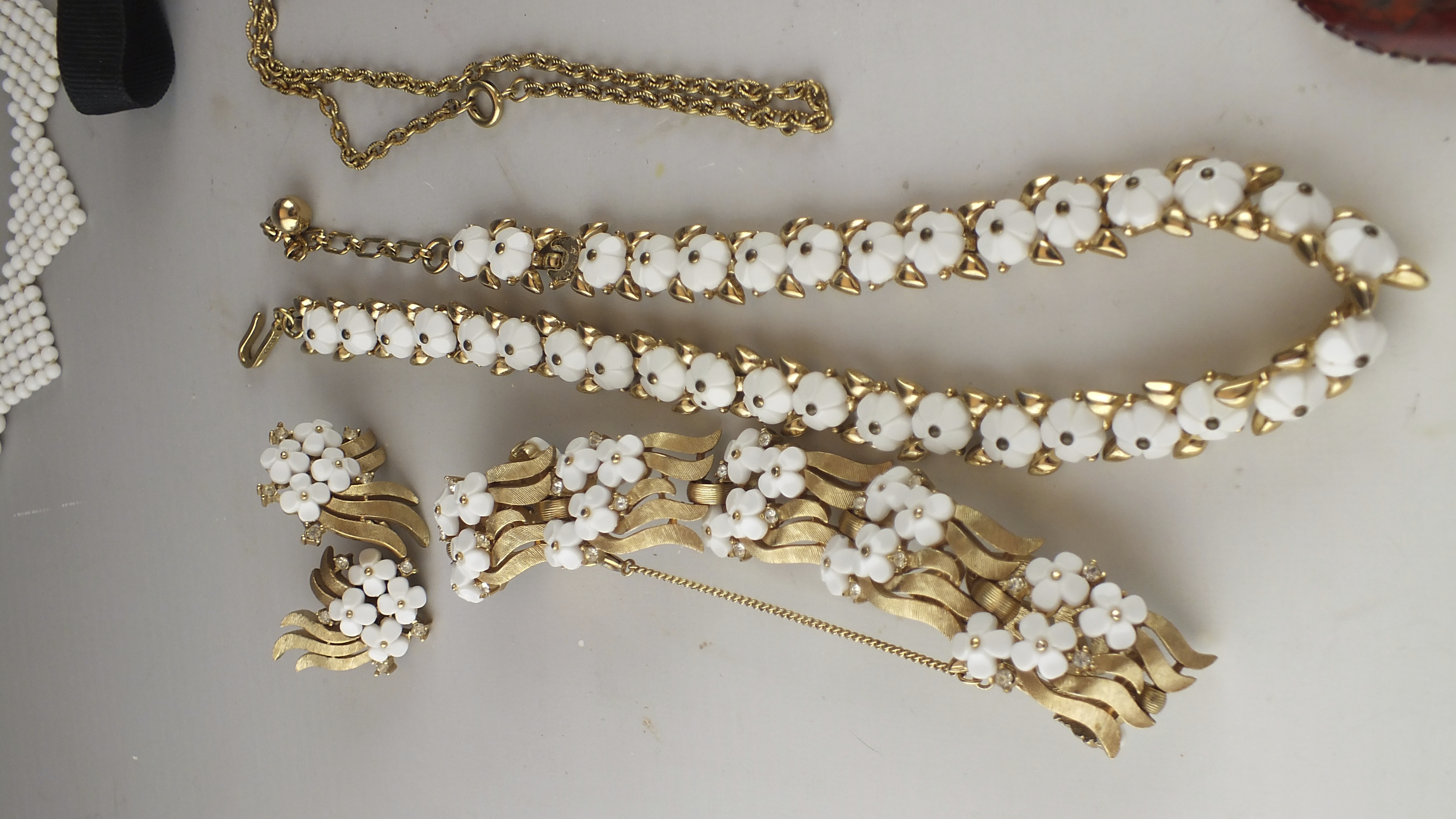 Vintage Trifari, Monet, Italian and German Costume Jewelry