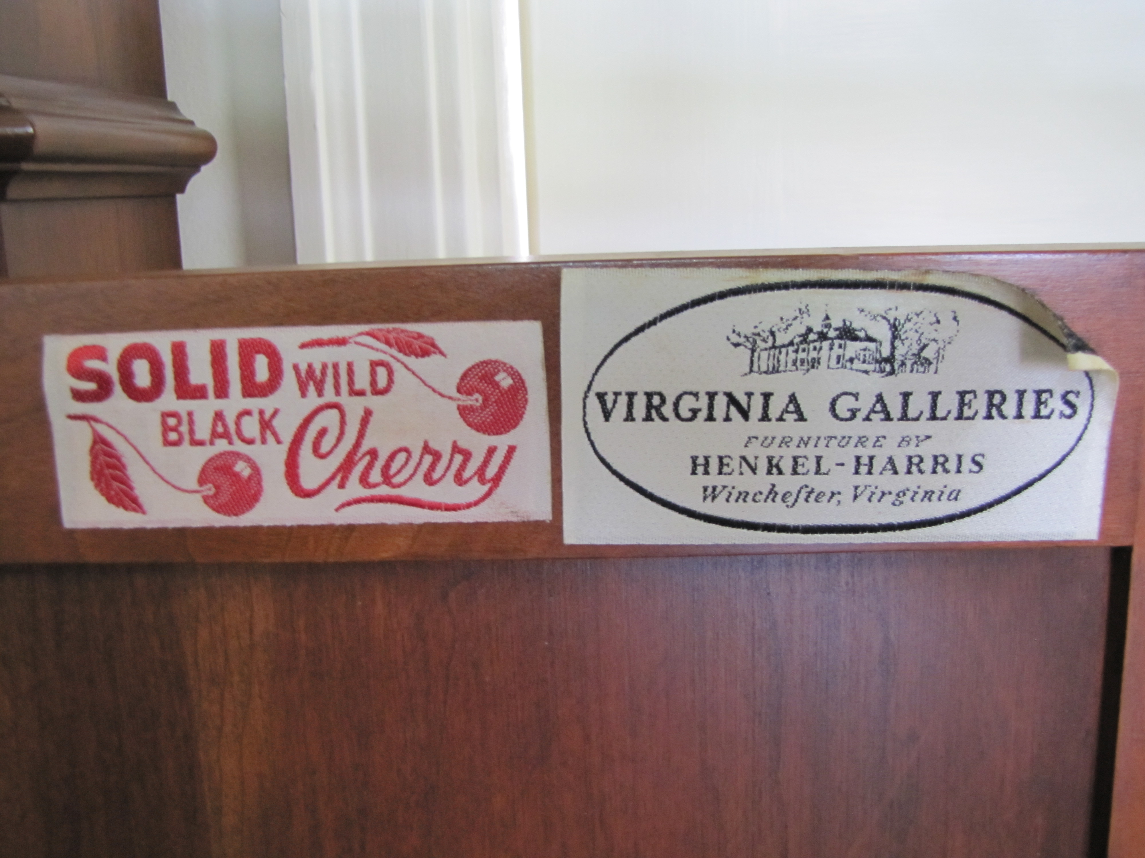 Solid Black Cherry Corner Cabinet