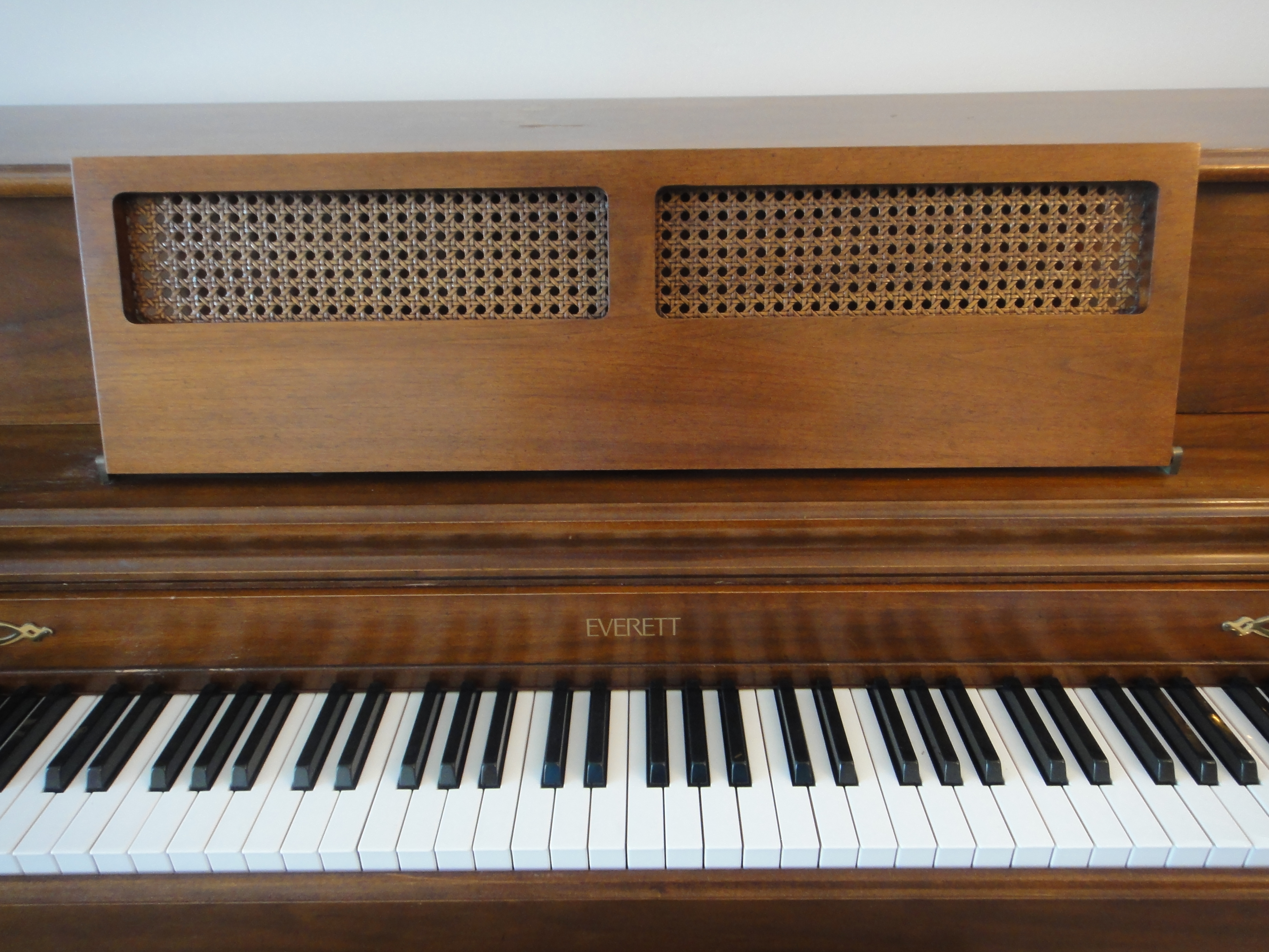 Vintage Walnut Upright Everett Piano