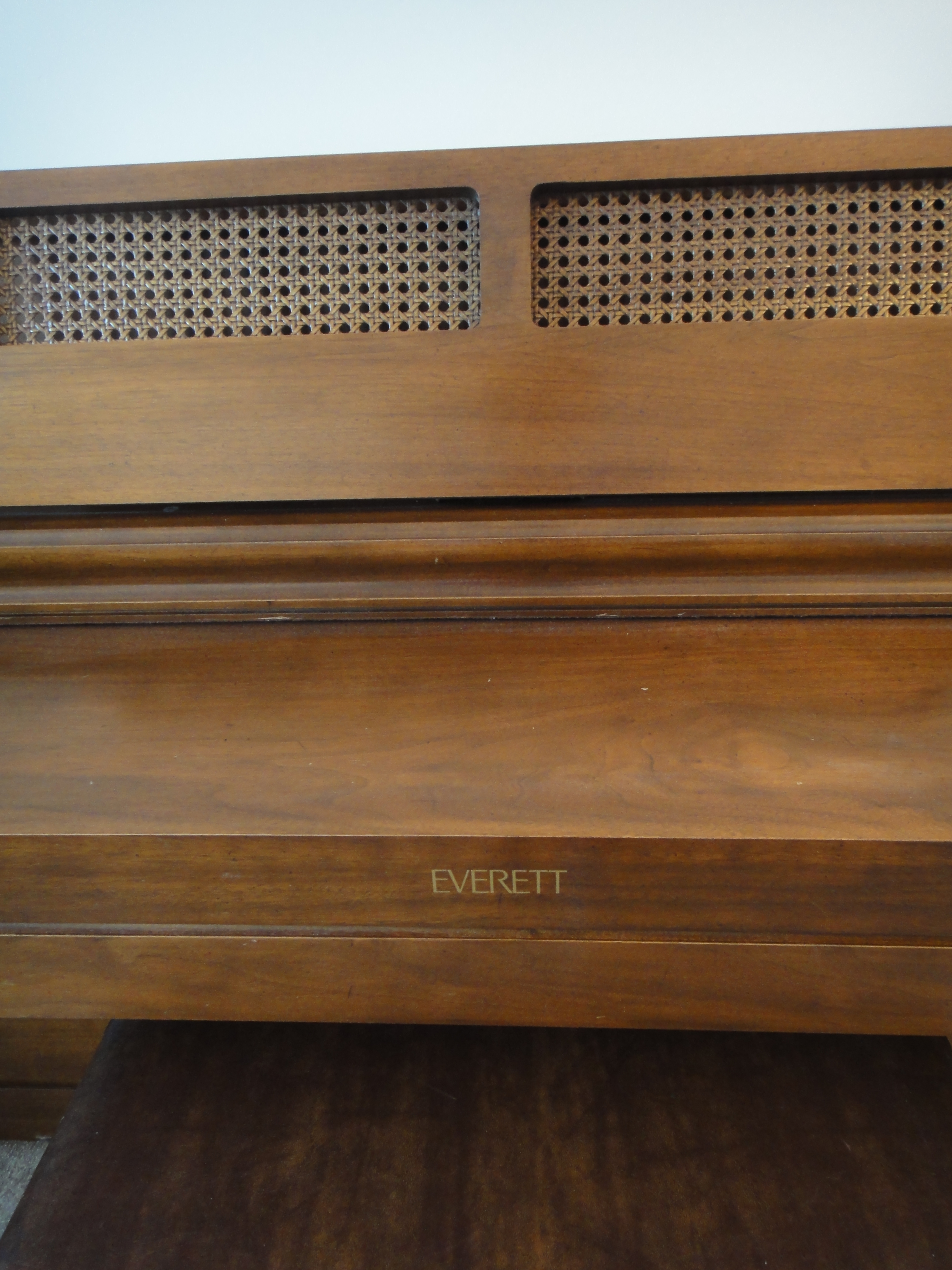 Vintage Walnut Upright Everett Piano