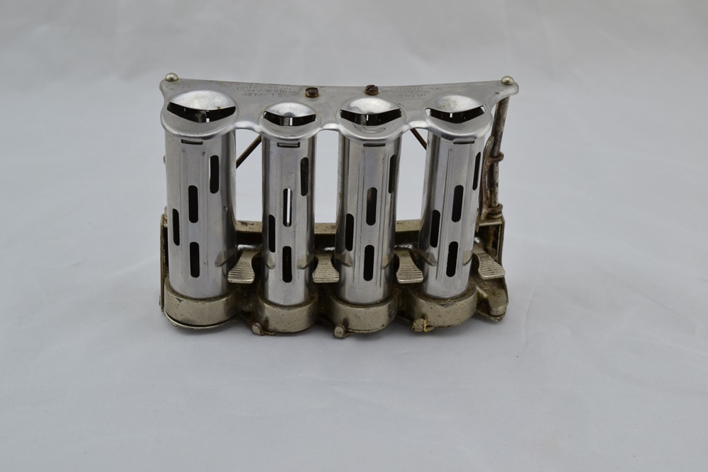 Vintage McGill High Speed Metal Coin Dispenser with Four Barrels
