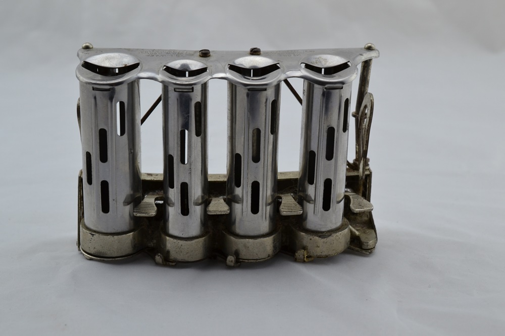 Vintage McGill High Speed Metal Coin Dispenser with Four Barrels