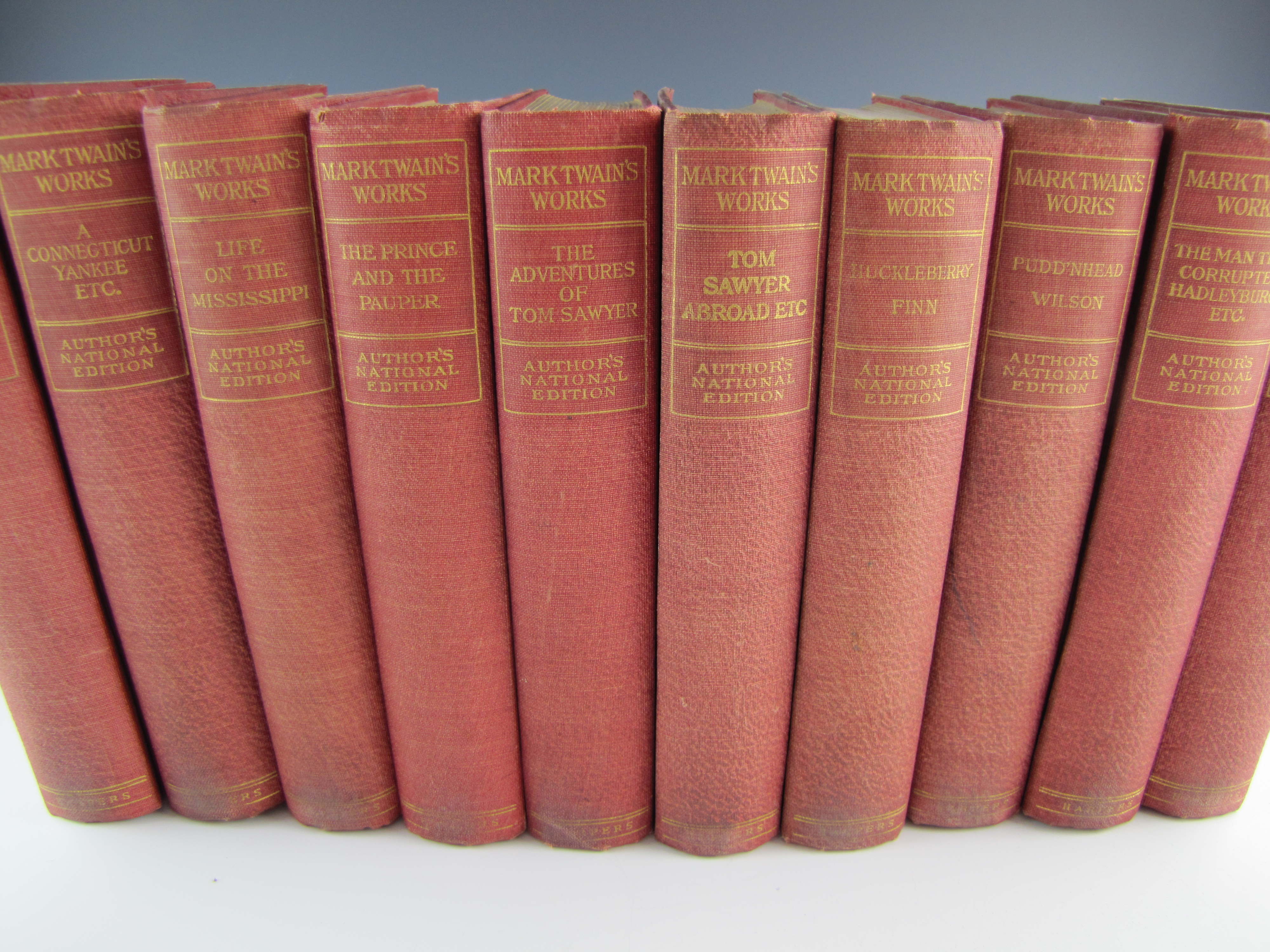 1899 "Mark Twain’s Works" 24-Volume Set
