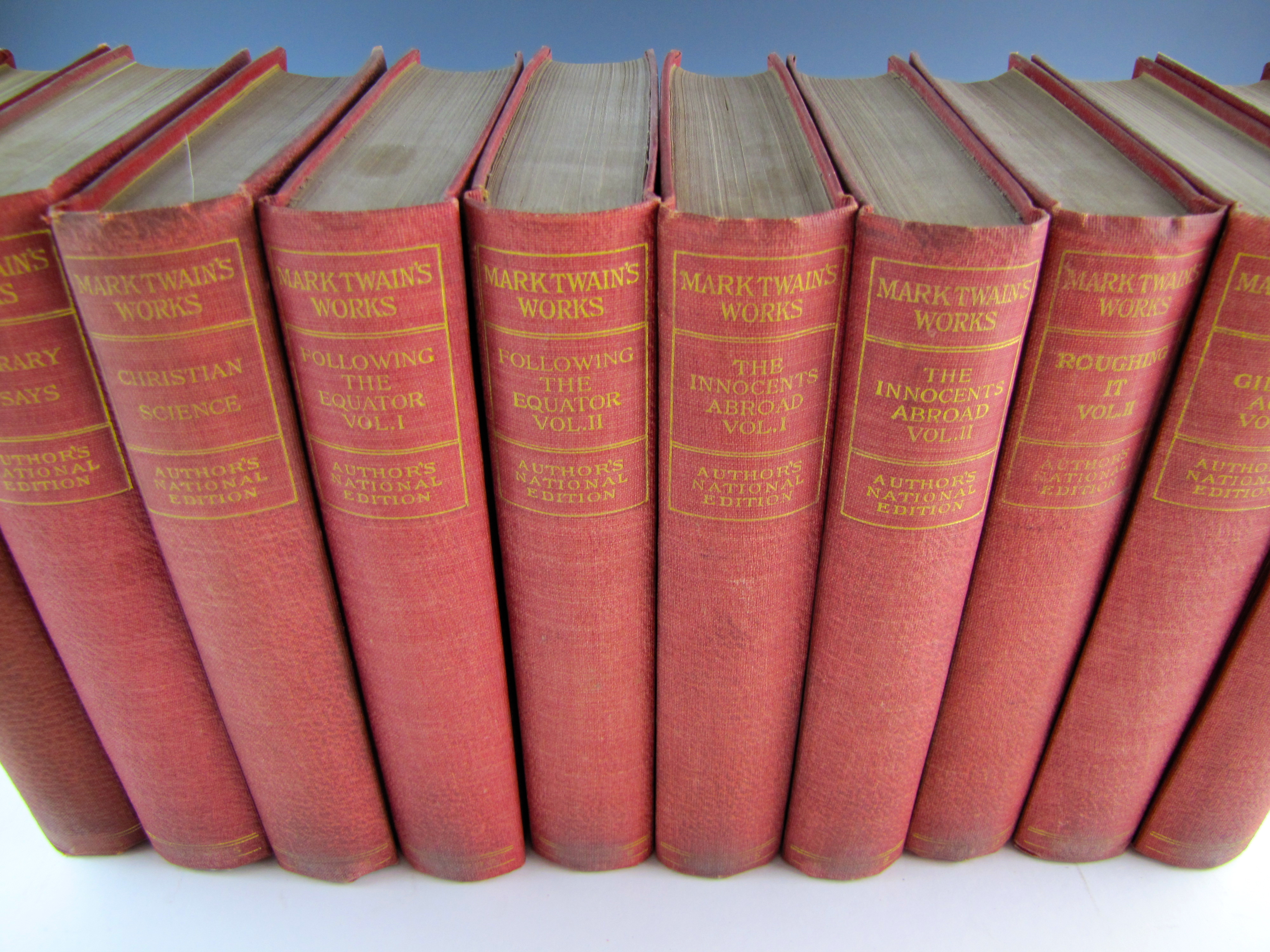 1899 "Mark Twain’s Works" 24-Volume Set