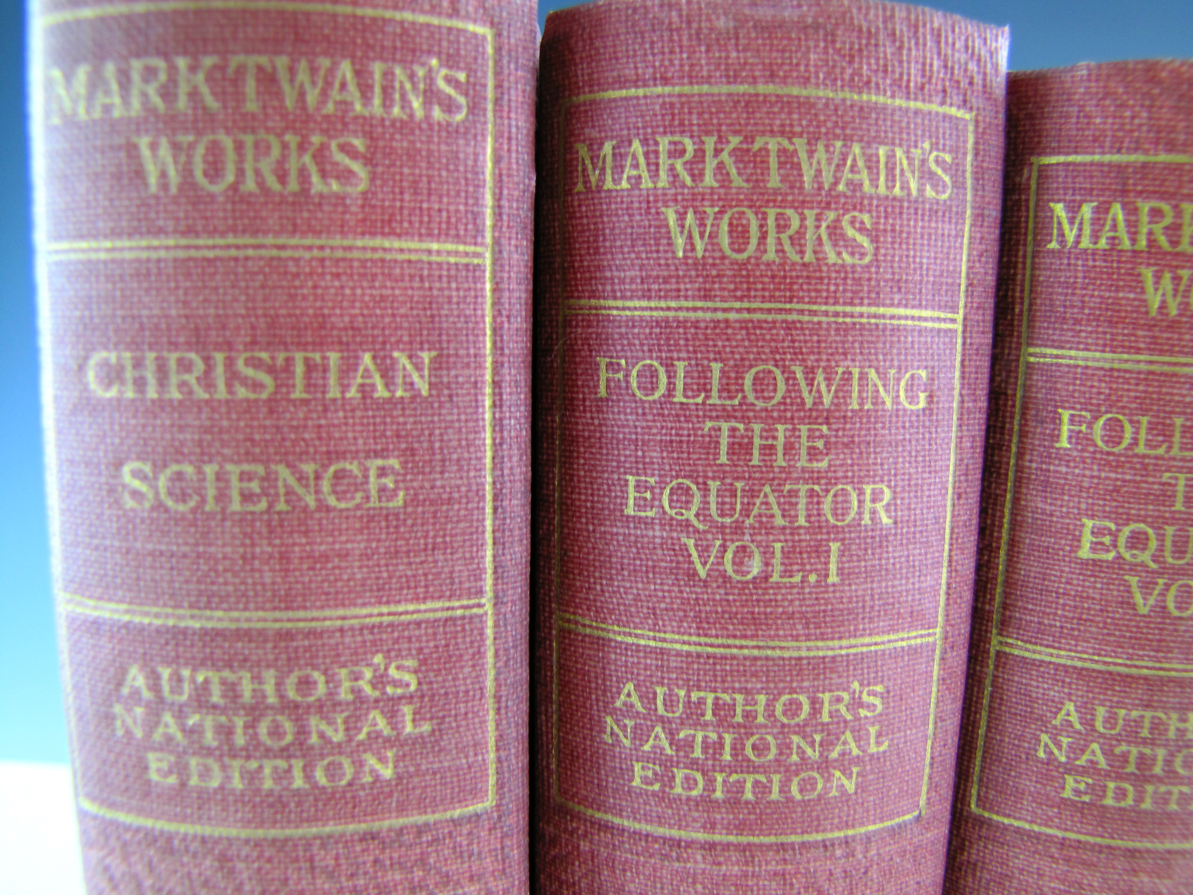 1899 "Mark Twain’s Works" 24-Volume Set